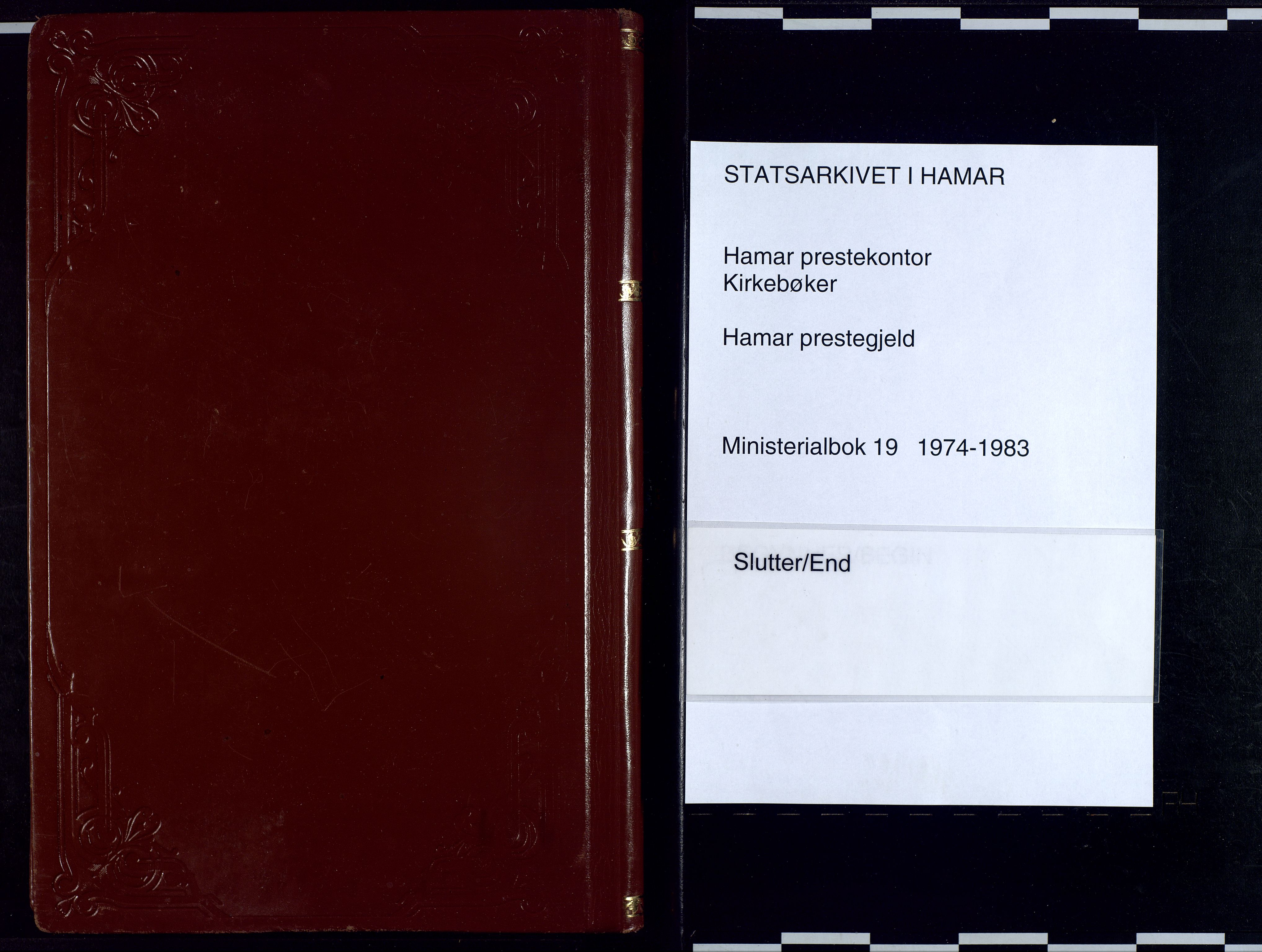 Hamar prestekontor, AV/SAH-DOMPH-002/H/Ha/Haa/L0019: Ministerialbok nr. 19, 1974-1983