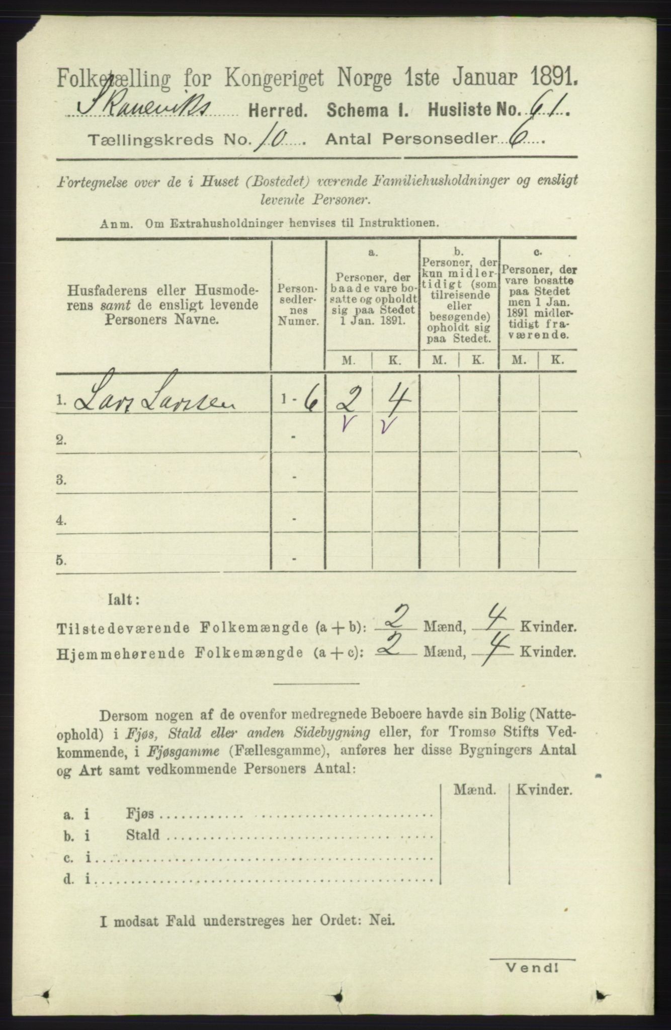 RA, Folketelling 1891 for 1212 Skånevik herred, 1891, s. 2926