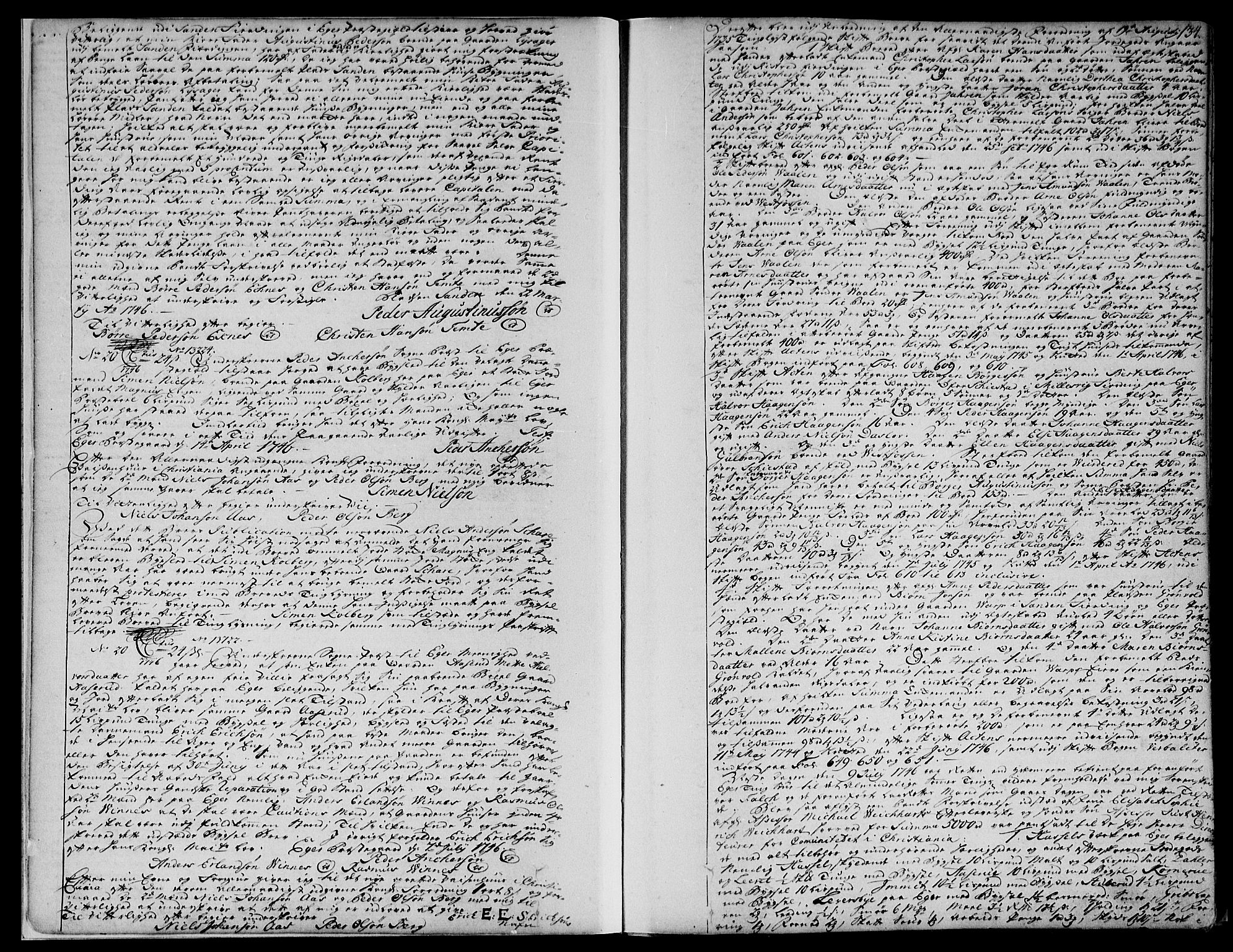 Eiker, Modum og Sigdal sorenskriveri, SAKO/A-123/G/Ga/Gaa/L0002b: Pantebok nr. I 2b, 1746-1749, s. 134
