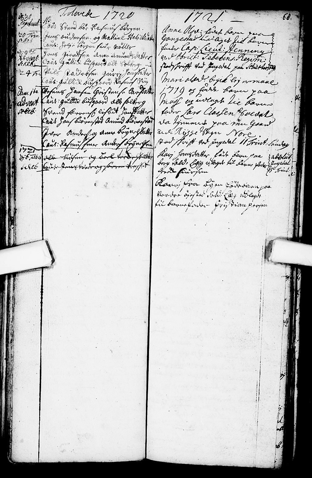 Skjeberg prestekontor Kirkebøker, SAO/A-10923/F/Fa/L0001: Ministerialbok nr. I 1, 1702-1725, s. 68