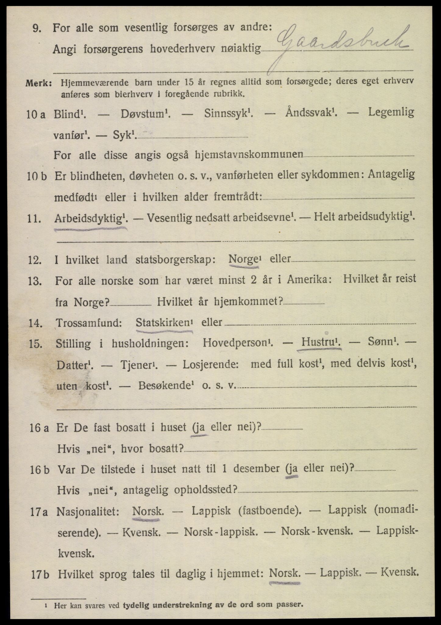 SAT, Folketelling 1920 for 1731 Sparbu herred, 1920, s. 6830