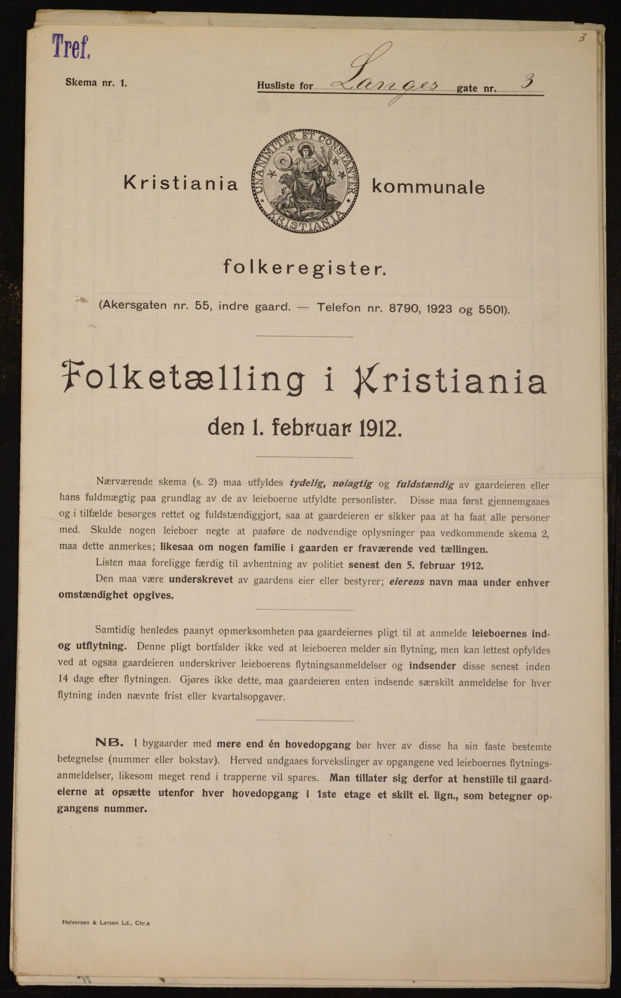 OBA, Kommunal folketelling 1.2.1912 for Kristiania, 1912, s. 56637