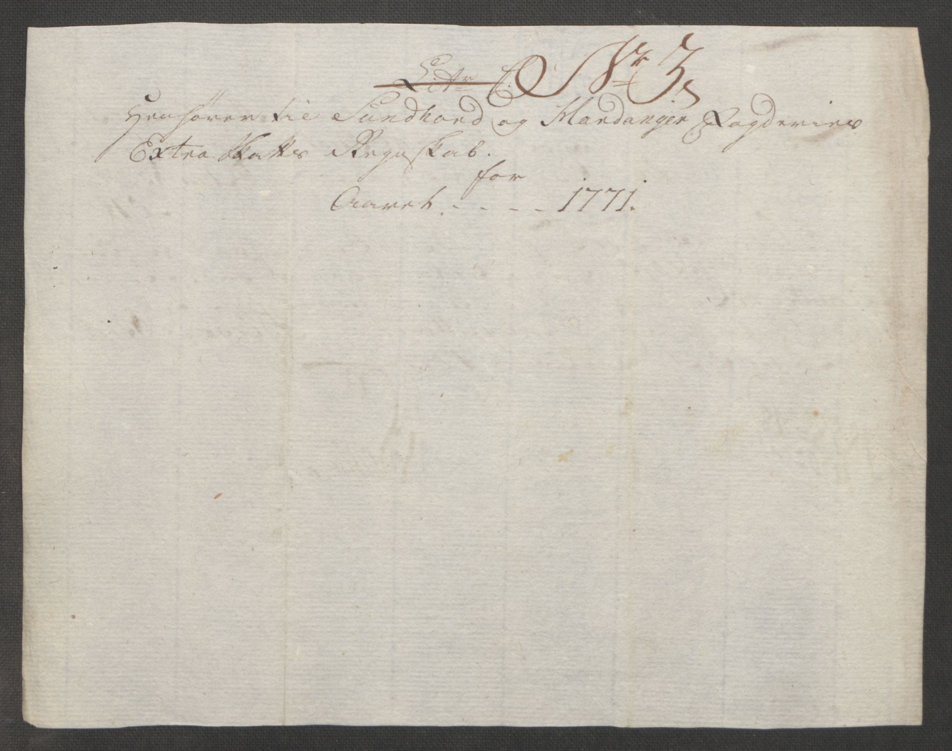 Rentekammeret inntil 1814, Reviderte regnskaper, Fogderegnskap, RA/EA-4092/R48/L3136: Ekstraskatten Sunnhordland og Hardanger, 1762-1772, s. 254
