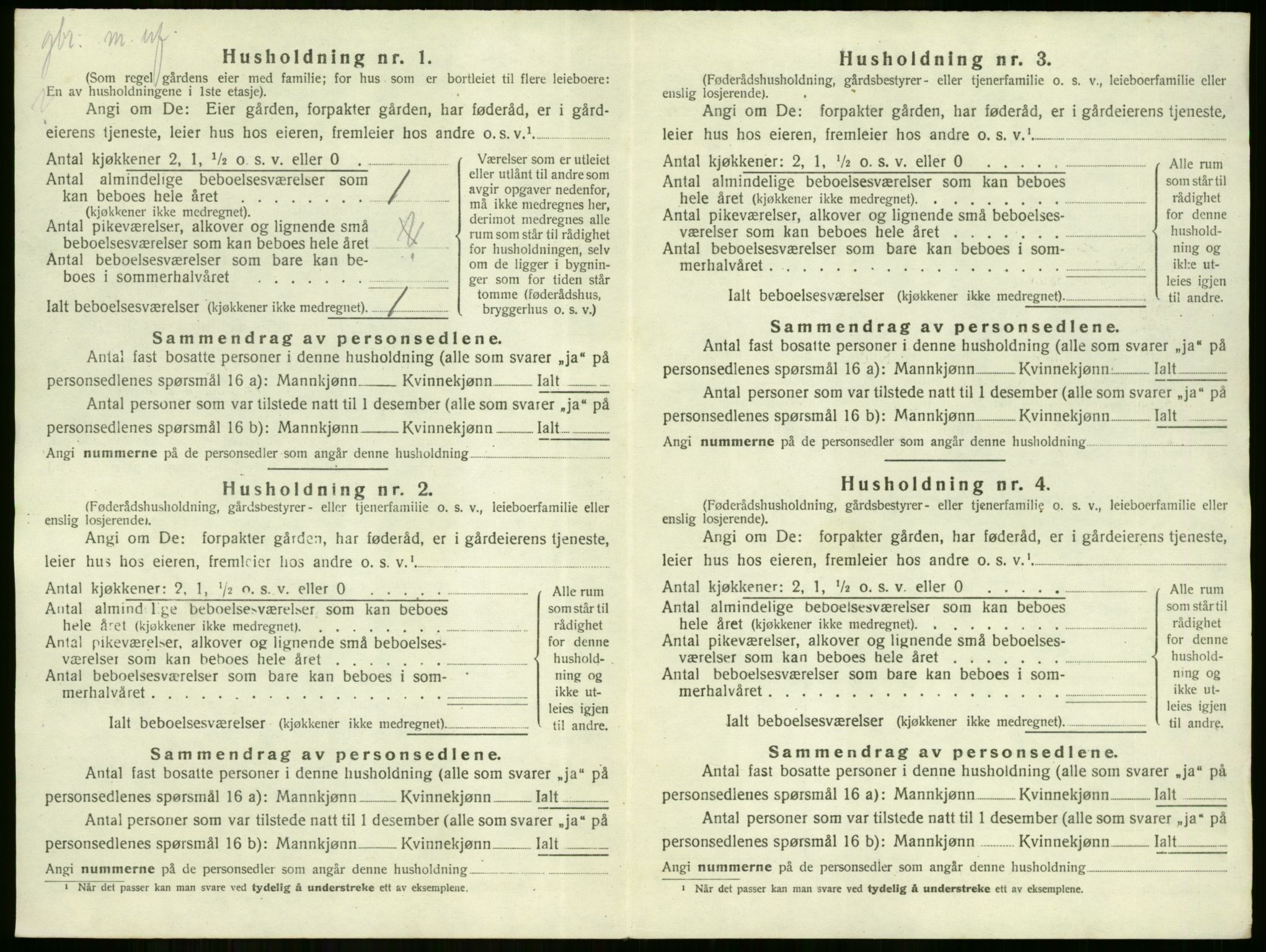 SAKO, Folketelling 1920 for 0612 Hole herred, 1920, s. 468