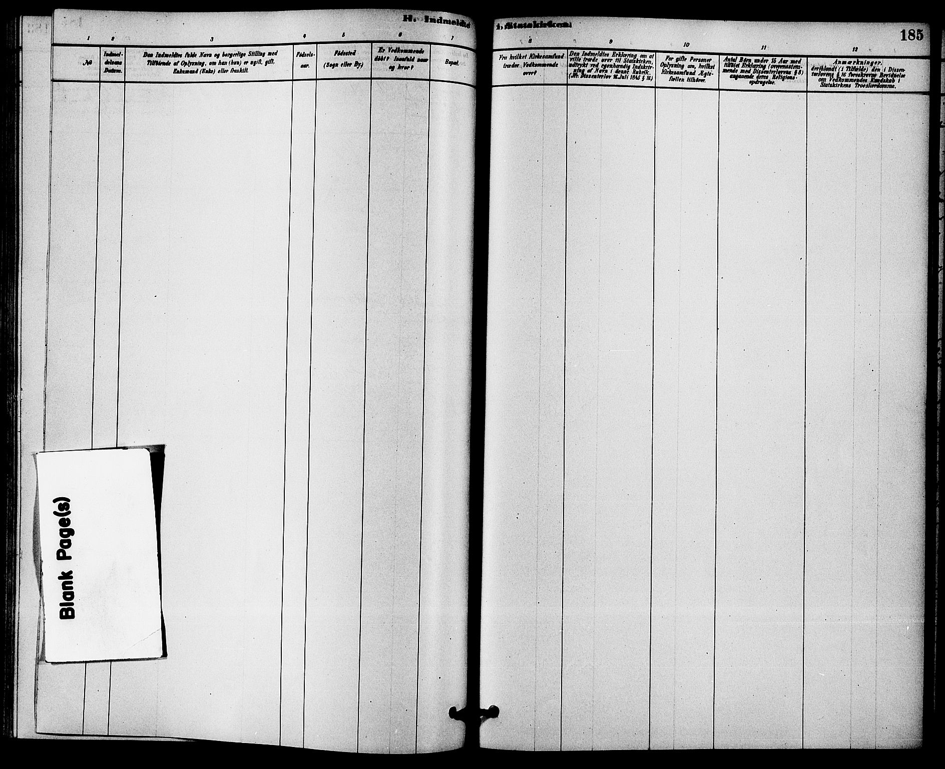 Solum kirkebøker, SAKO/A-306/F/Fb/L0001: Ministerialbok nr. II 1, 1877-1892, s. 185