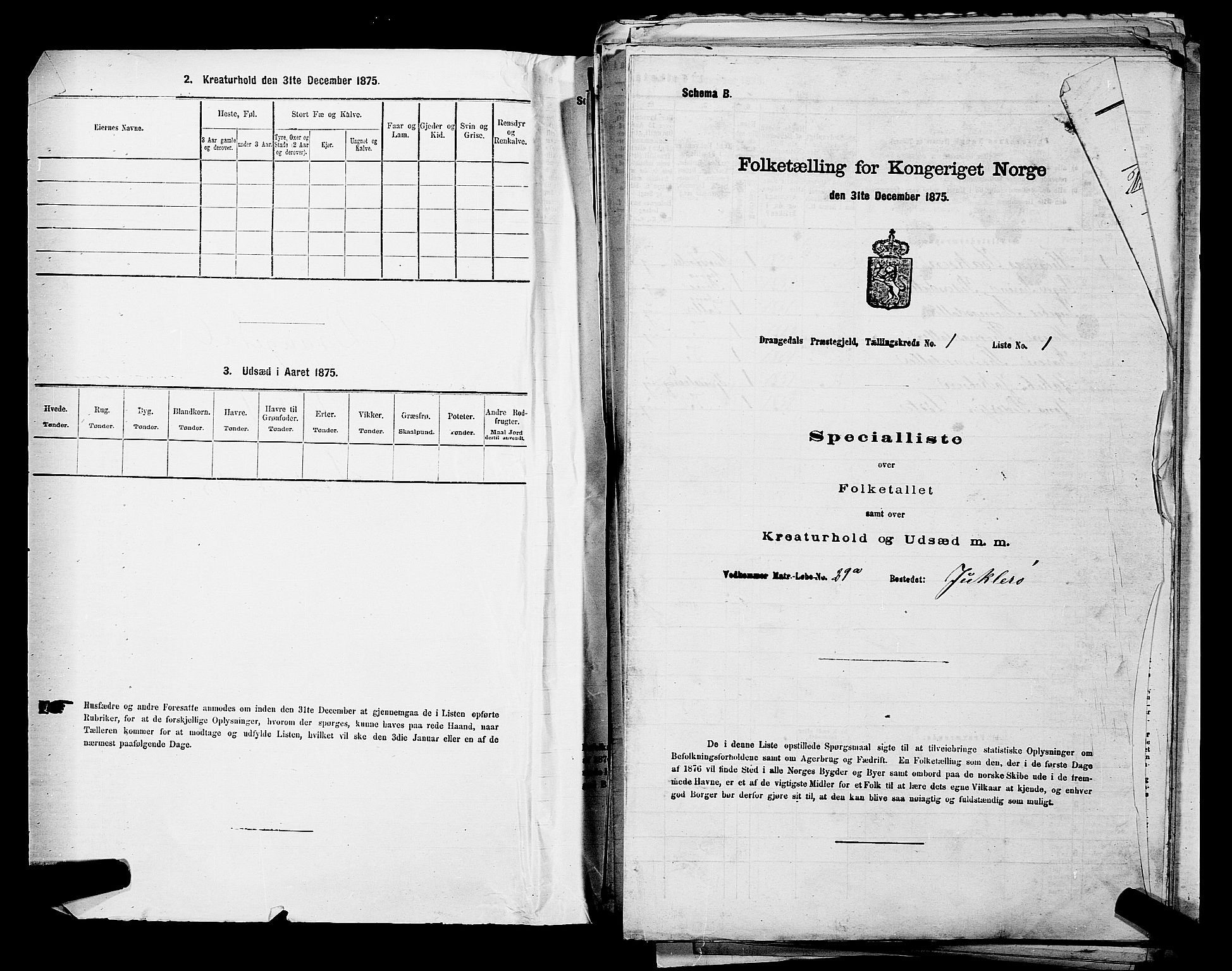 SAKO, Folketelling 1875 for 0817P Drangedal prestegjeld, 1875, s. 52