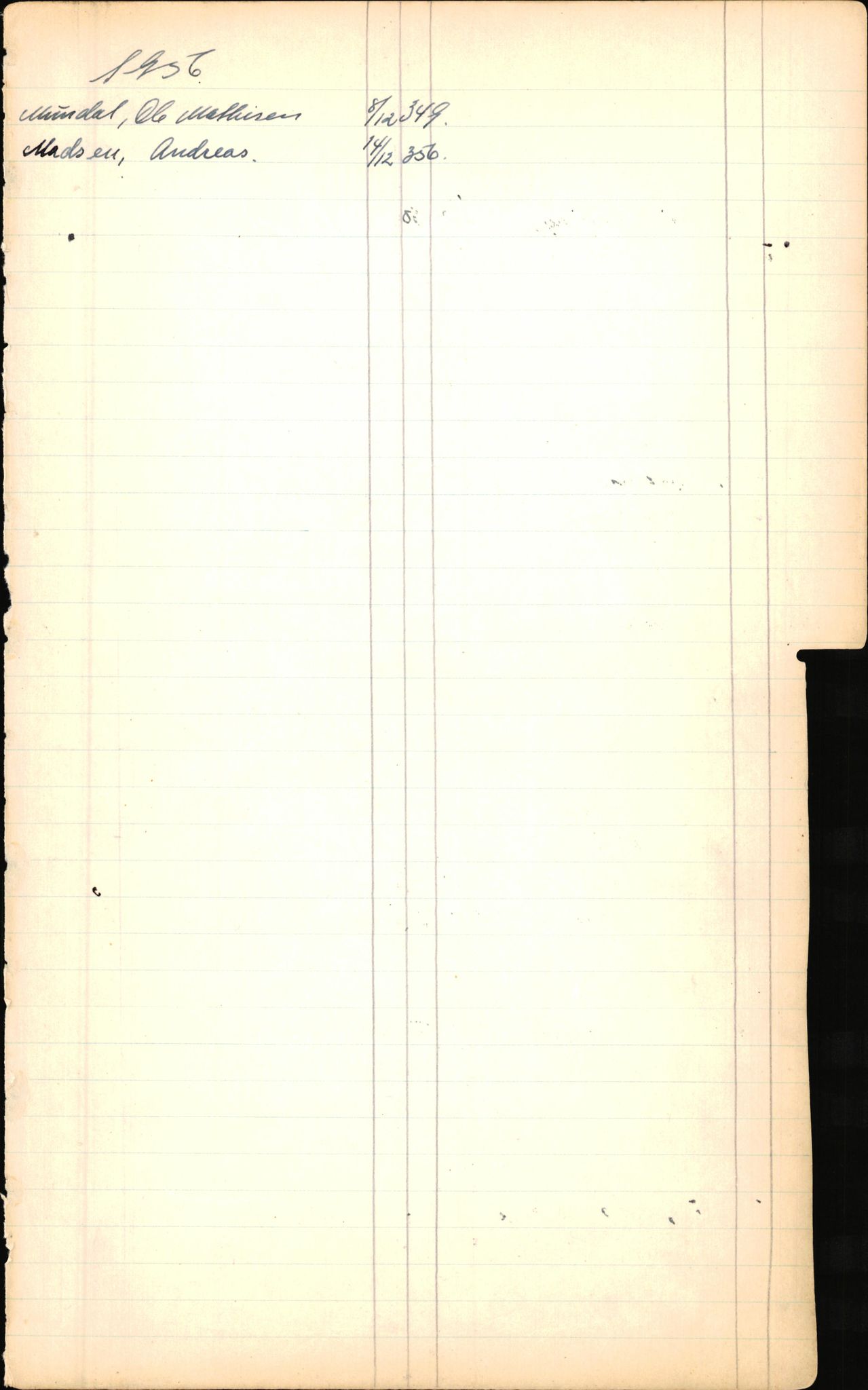 Byfogd og Byskriver i Bergen, SAB/A-3401/06/06Nb/L0006: Register til dødsfalljournaler, 1942-1956, s. 202