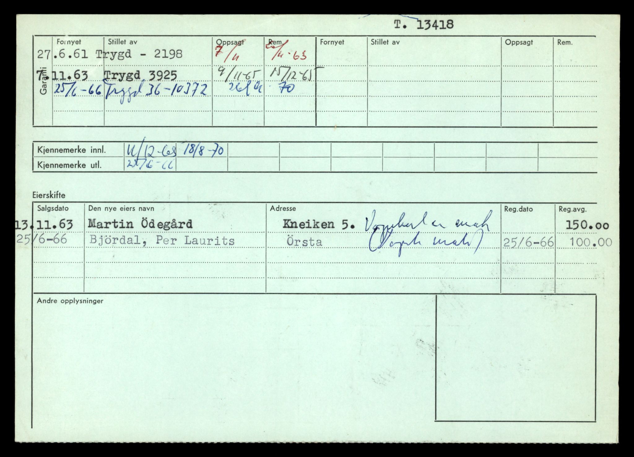 Møre og Romsdal vegkontor - Ålesund trafikkstasjon, AV/SAT-A-4099/F/Fe/L0039: Registreringskort for kjøretøy T 13361 - T 13530, 1927-1998, s. 986