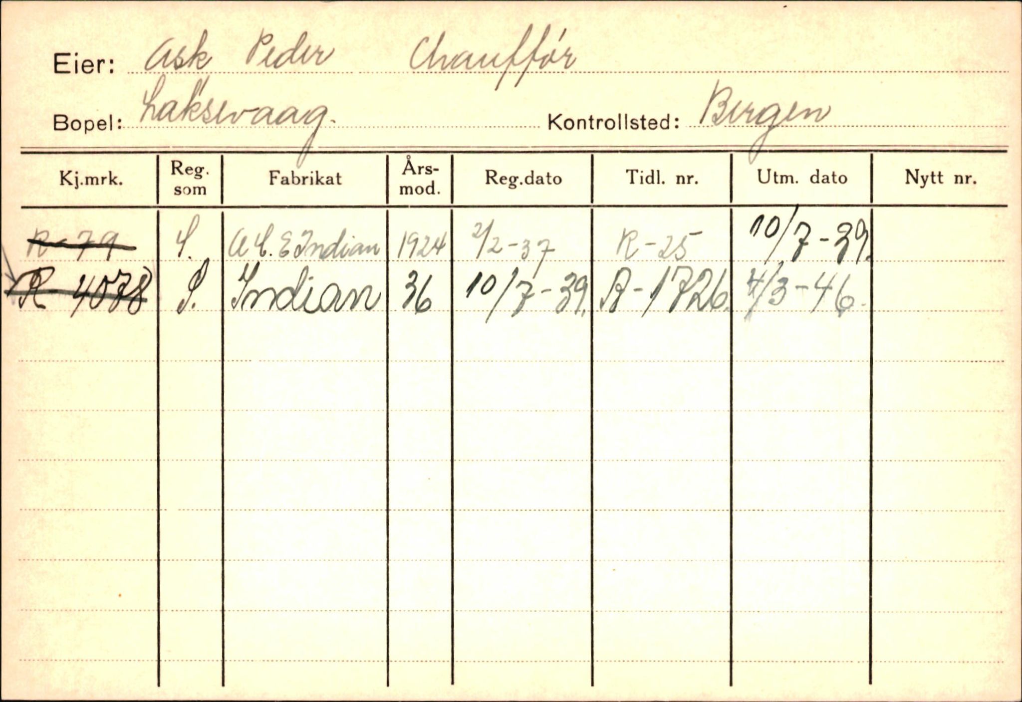 Statens vegvesen, Hordaland vegkontor, AV/SAB-A-5201/2/Ha/L0002: R-eierkort A, 1920-1971, s. 998