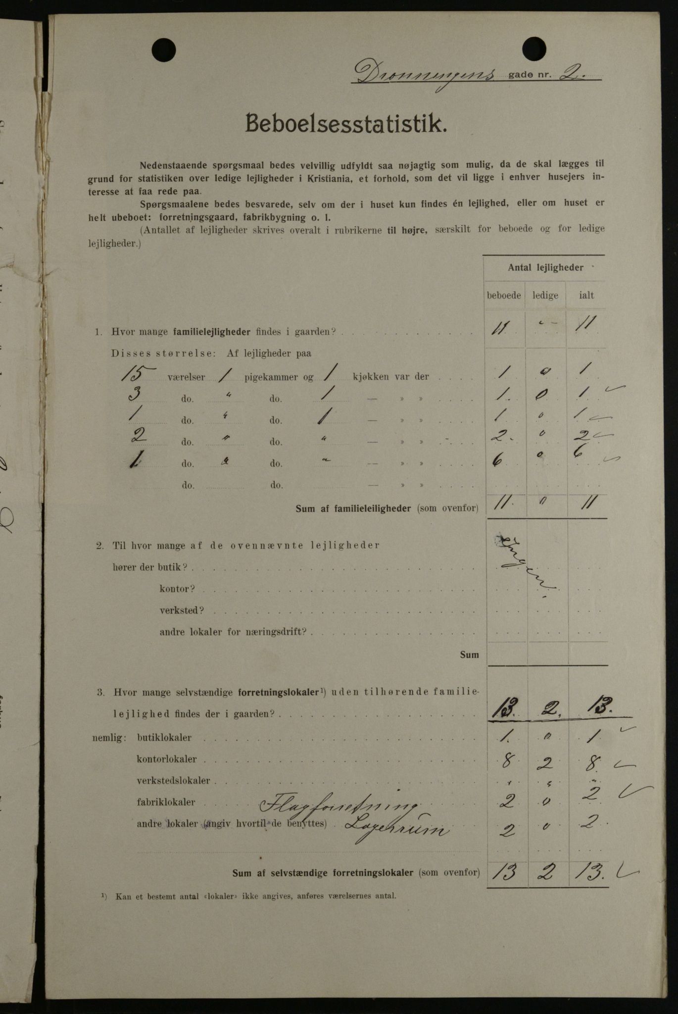 OBA, Kommunal folketelling 1.2.1908 for Kristiania kjøpstad, 1908, s. 15958