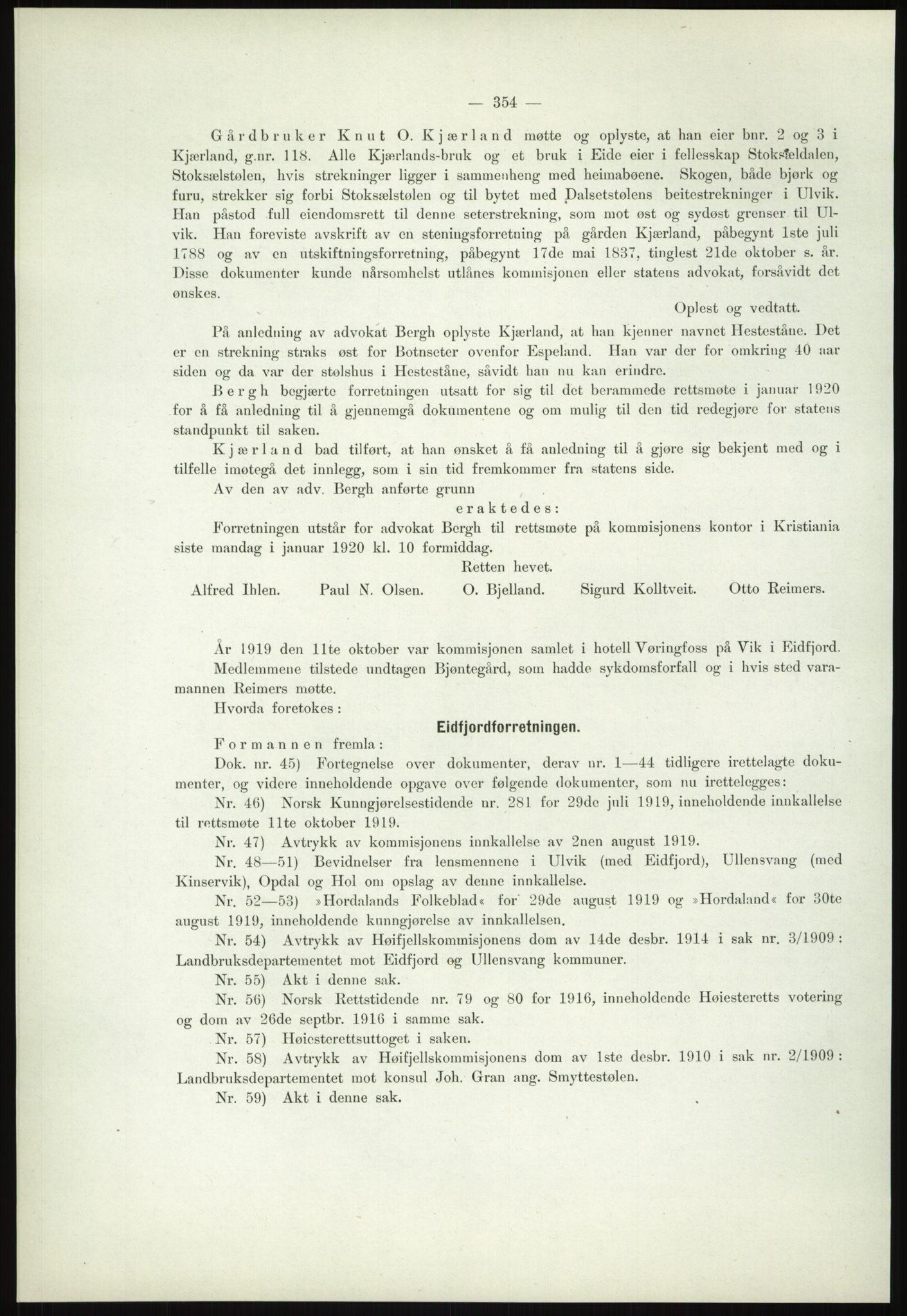 Høyfjellskommisjonen, AV/RA-S-1546/X/Xa/L0001: Nr. 1-33, 1909-1953, s. 368