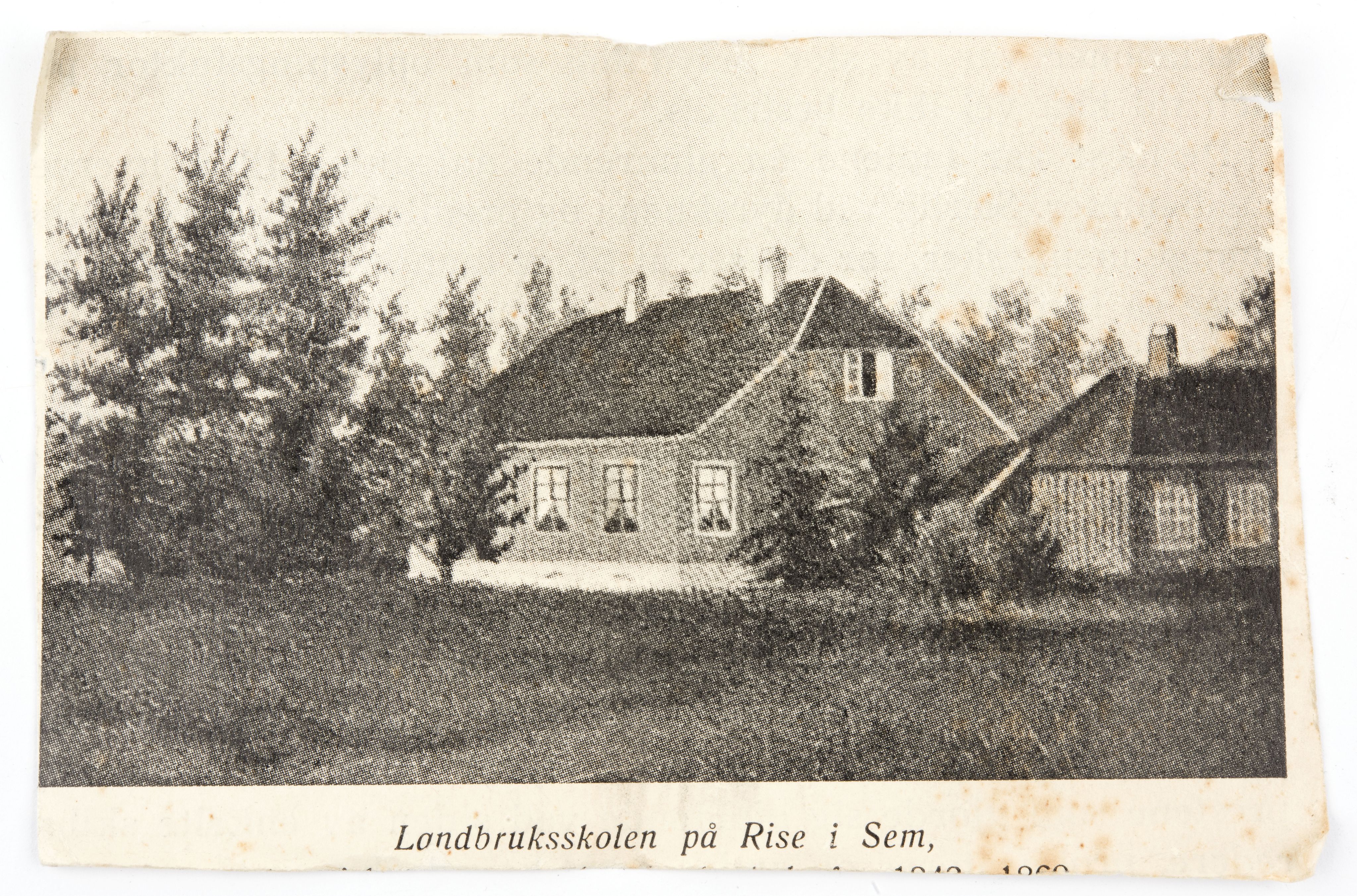 Vestfold fylkeskommune. Melsom videregående skole, VEMU/A-1064/X/L0001: Klisjeer, 1895-1930