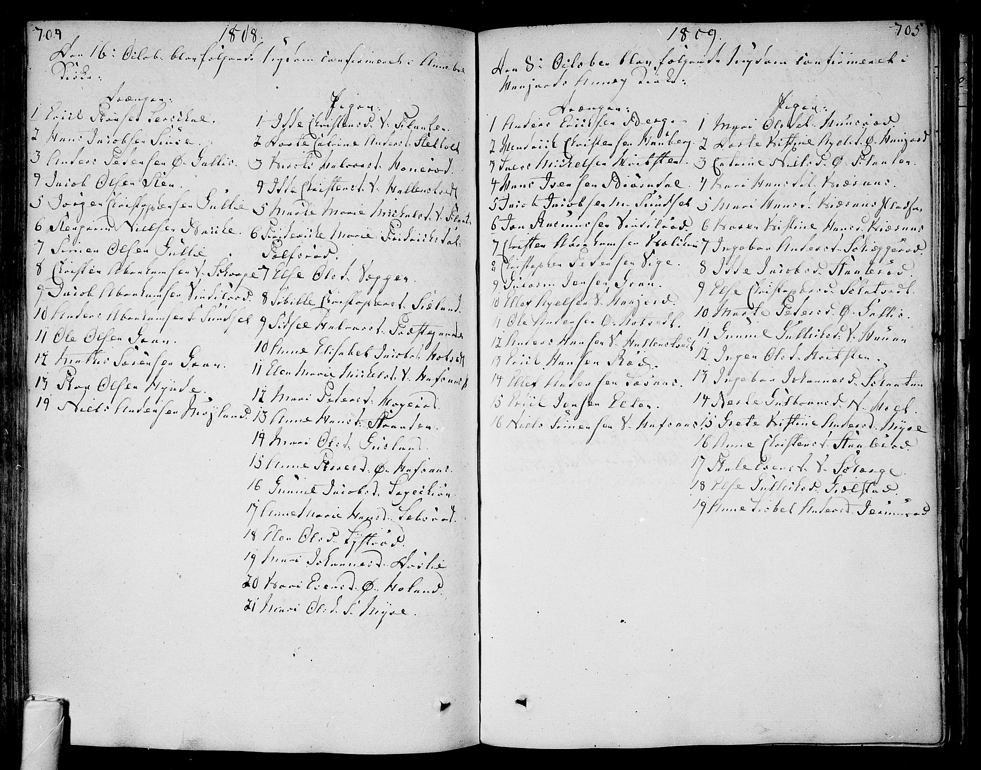 Andebu kirkebøker, AV/SAKO-A-336/F/Fa/L0003: Ministerialbok nr. I 3 /1, 1803-1828, s. 704-705