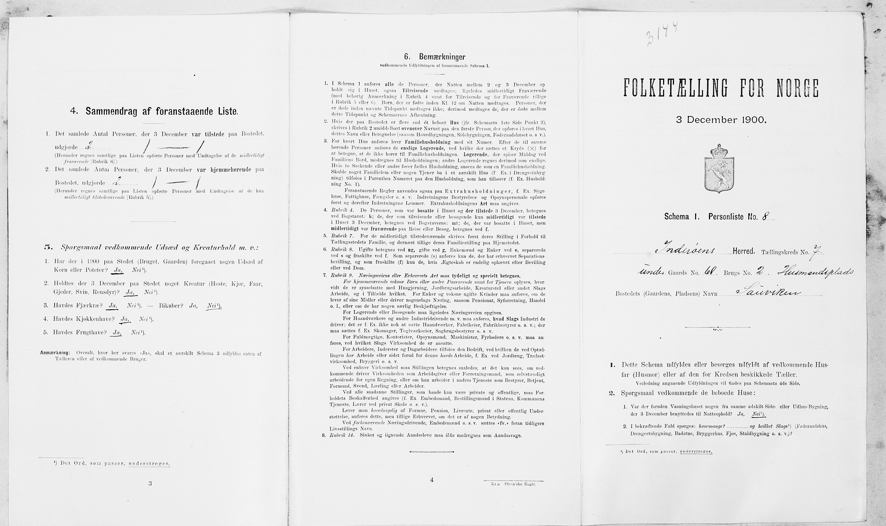 SAT, Folketelling 1900 for 1729 Inderøy herred, 1900, s. 981