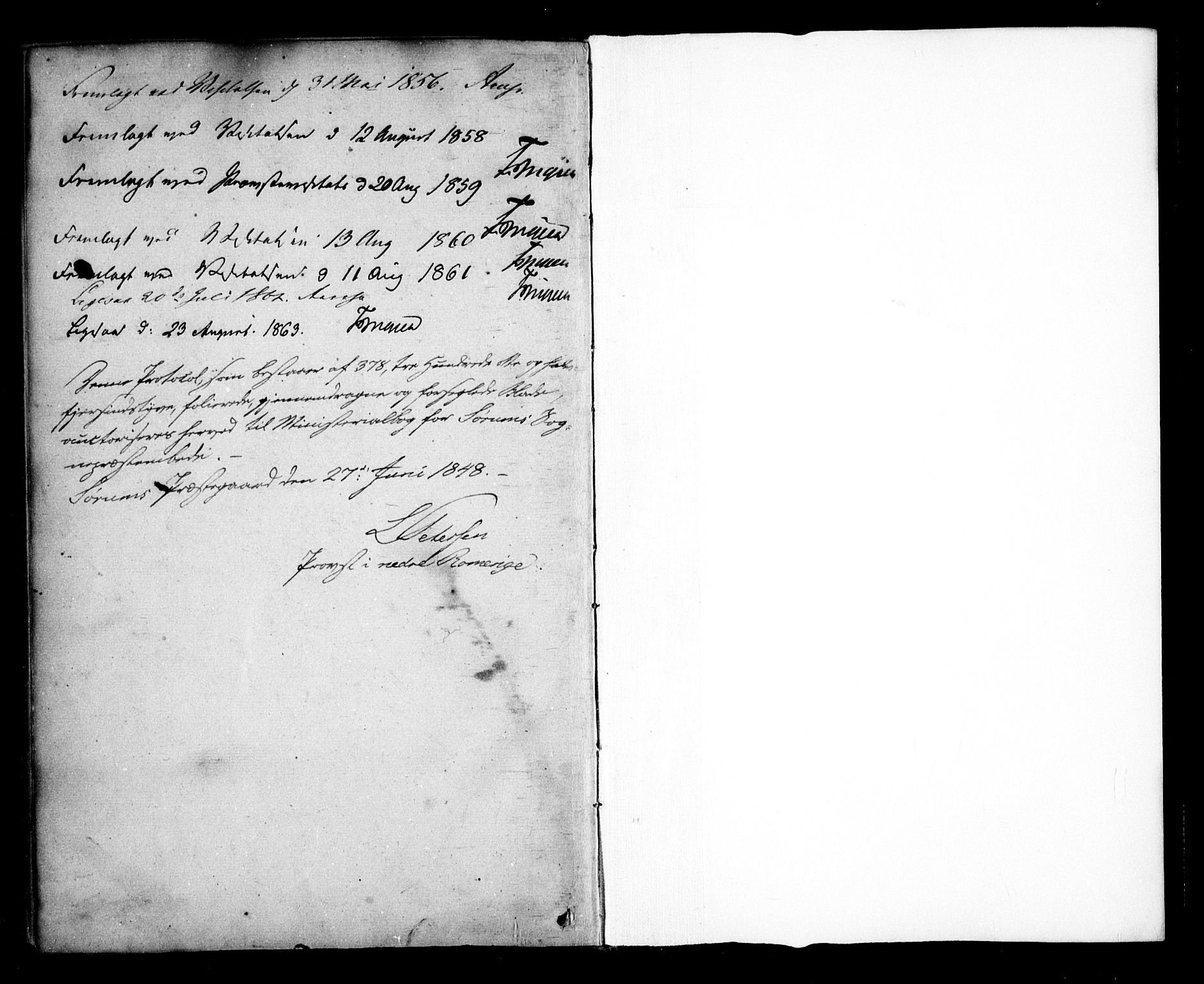 Sørum prestekontor Kirkebøker, SAO/A-10303/F/Fa/L0005: Ministerialbok nr. I 5, 1846-1863