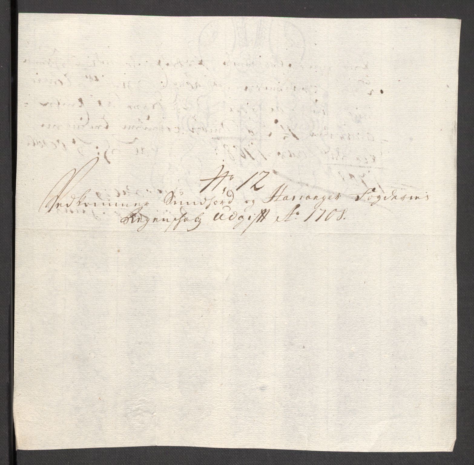 Rentekammeret inntil 1814, Reviderte regnskaper, Fogderegnskap, AV/RA-EA-4092/R48/L2985: Fogderegnskap Sunnhordland og Hardanger, 1708, s. 270