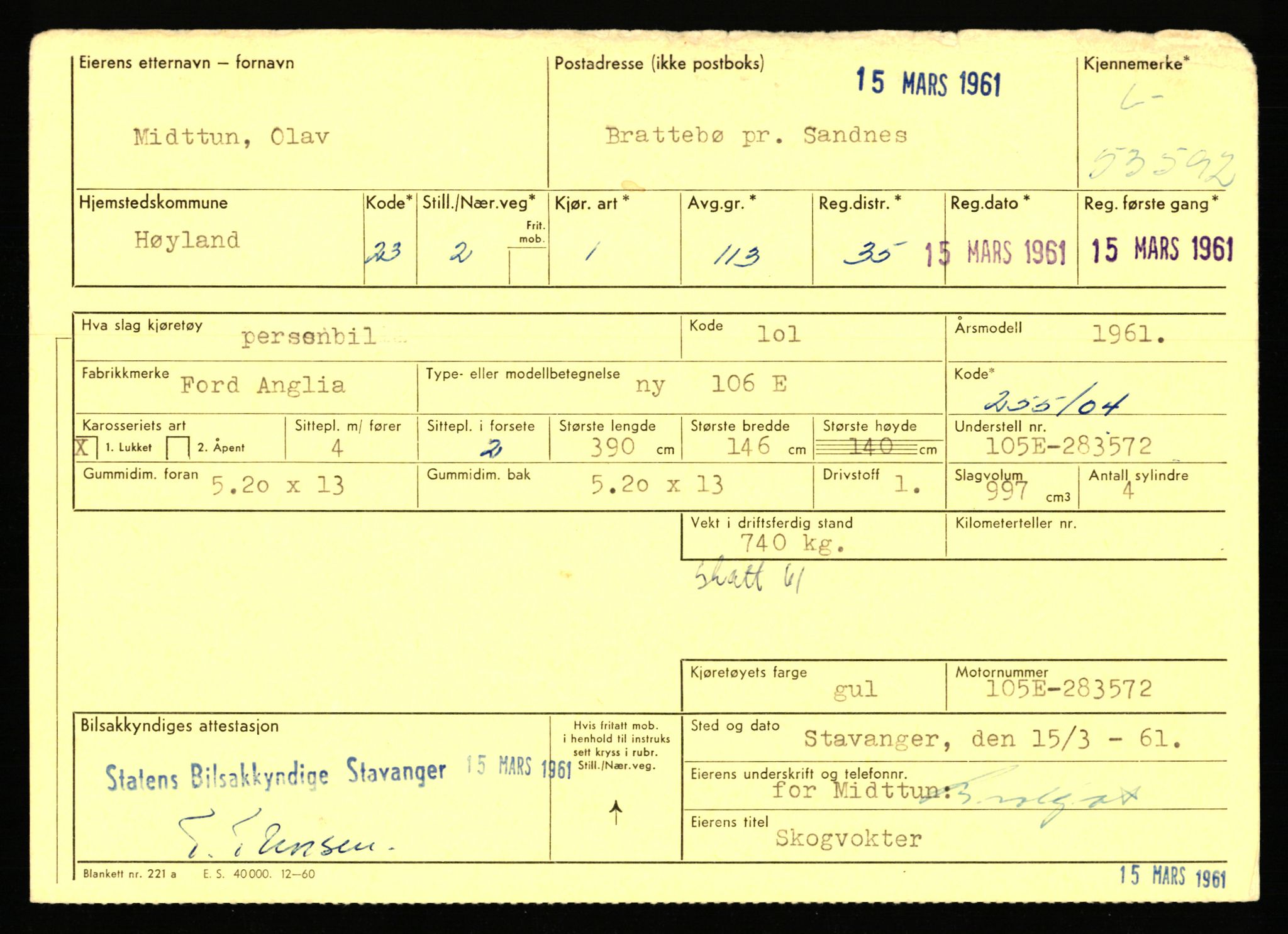 Stavanger trafikkstasjon, SAST/A-101942/0/F/L0053: L-52900 - L-54199, 1930-1971, s. 1717