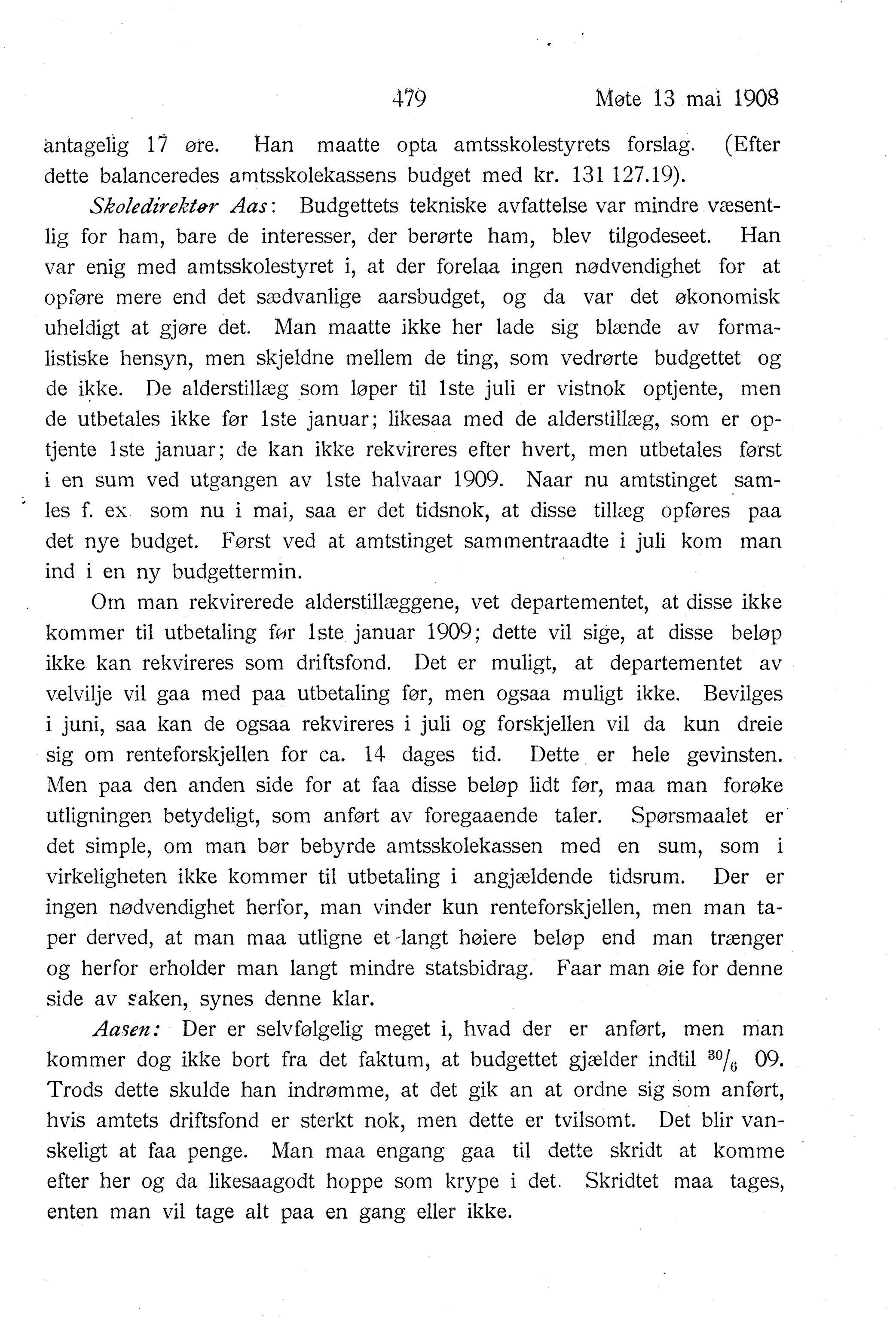 Nordland Fylkeskommune. Fylkestinget, AIN/NFK-17/176/A/Ac/L0031: Fylkestingsforhandlinger 1908, 1908