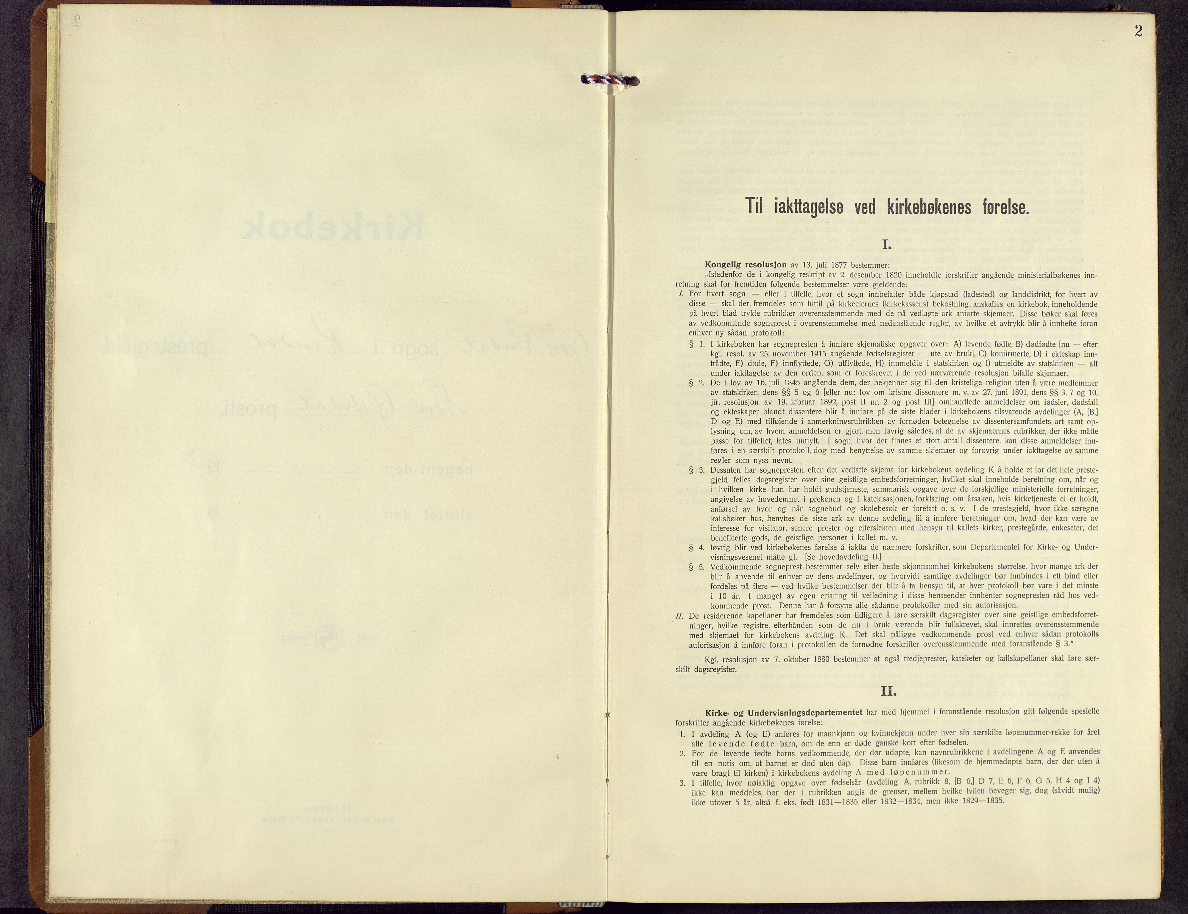 Rendalen prestekontor, AV/SAH-PREST-054/H/Ha/Hab/L0005: Klokkerbok nr. 5, 1931-1959, s. 2