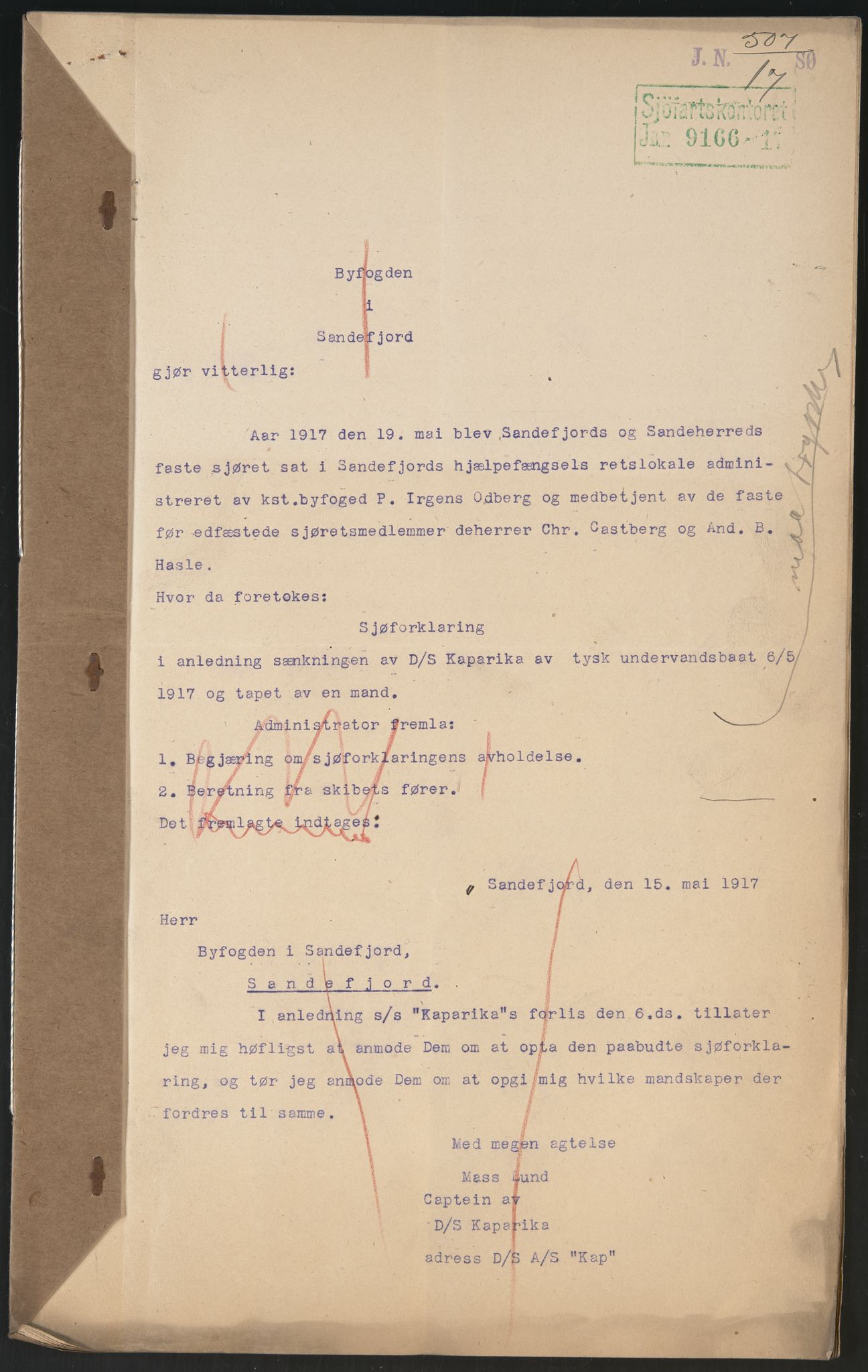 Sjøfartsdirektoratet med forløpere, skipsmapper slettede skip, RA/S-4998/F/Fa/L0586: --, 1894-1935, s. 305