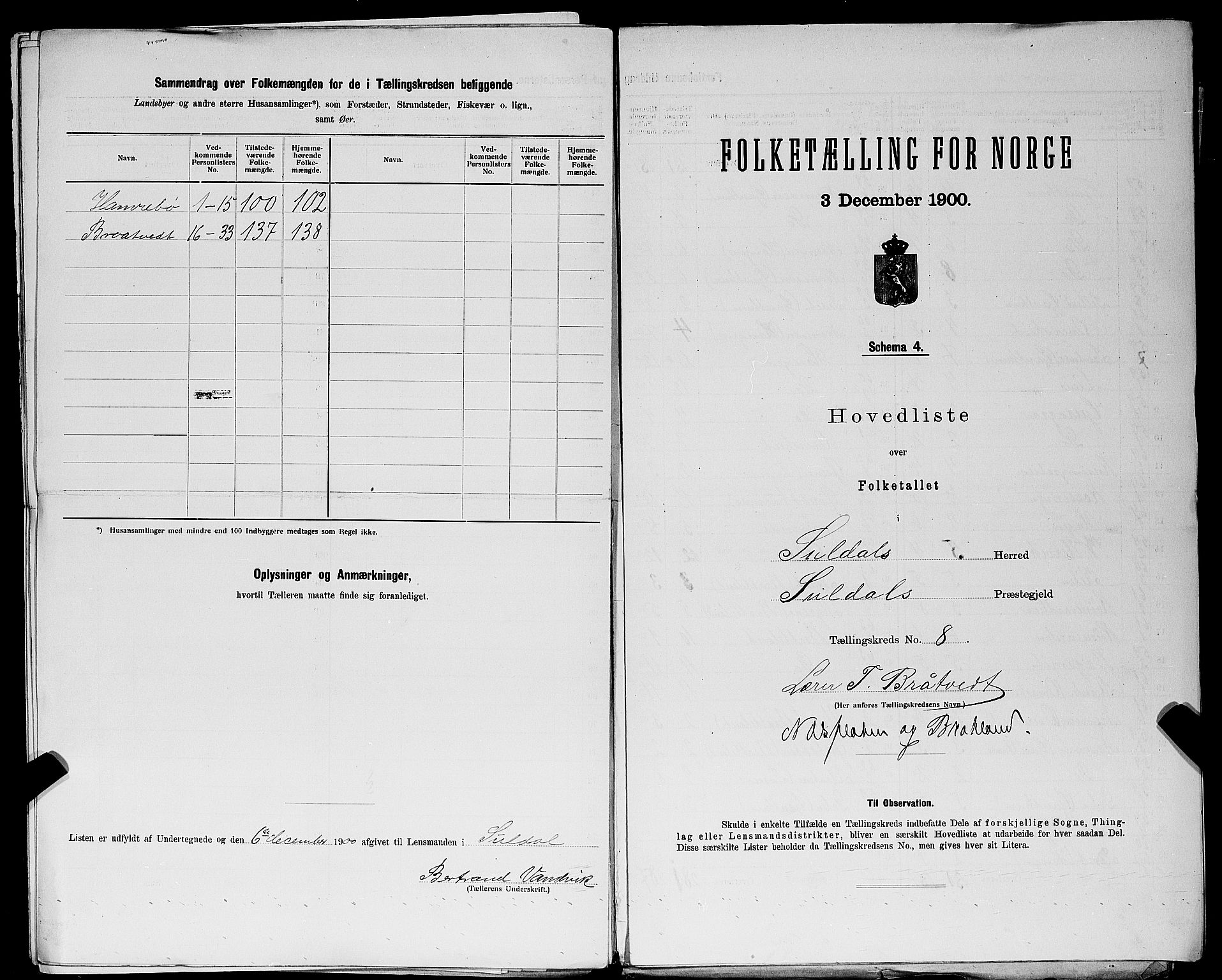 SAST, Folketelling 1900 for 1134 Suldal herred, 1900, s. 28