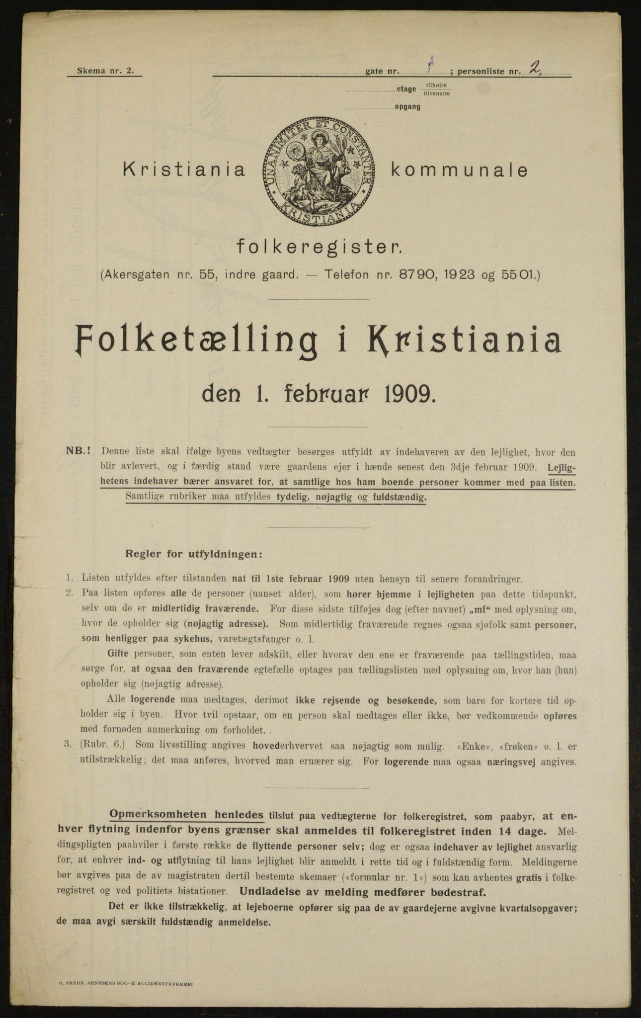 OBA, Kommunal folketelling 1.2.1909 for Kristiania kjøpstad, 1909, s. 38782