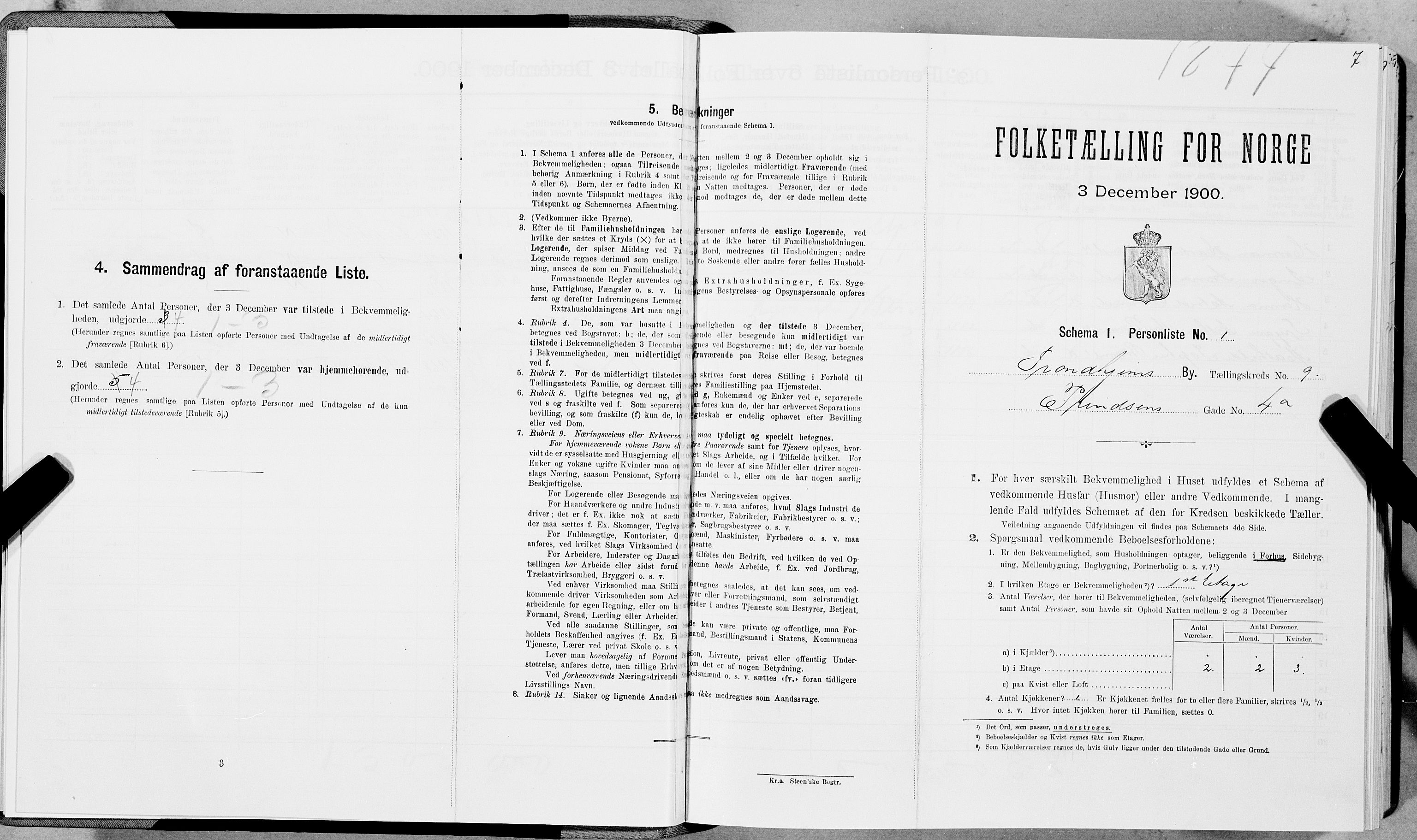 SAT, Folketelling 1900 for 1601 Trondheim kjøpstad, 1900, s. 1492