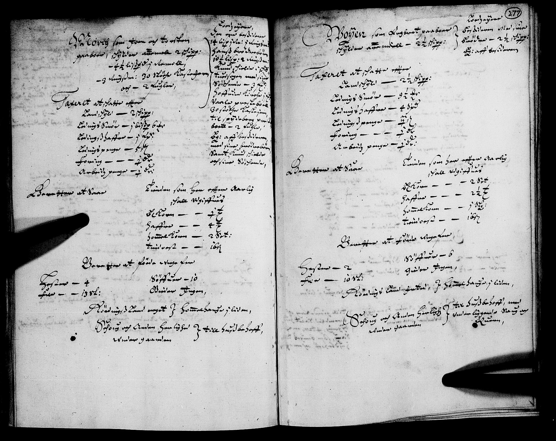 Rentekammeret inntil 1814, Realistisk ordnet avdeling, AV/RA-EA-4070/N/Nb/Nba/L0005: Tune, Veme, Åbygge og Hvaler, 2. del, 1667, s. 276b-277a