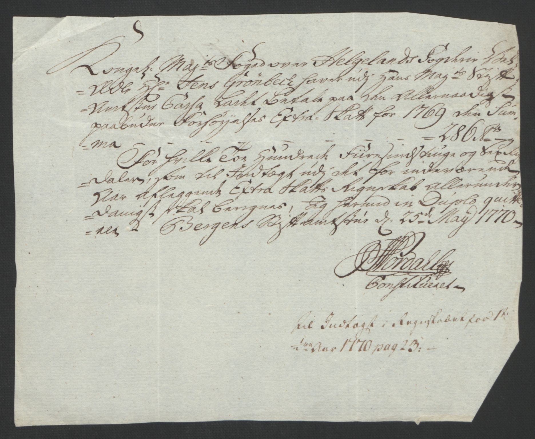 Rentekammeret inntil 1814, Reviderte regnskaper, Fogderegnskap, RA/EA-4092/R65/L4573: Ekstraskatten Helgeland, 1762-1772, s. 302