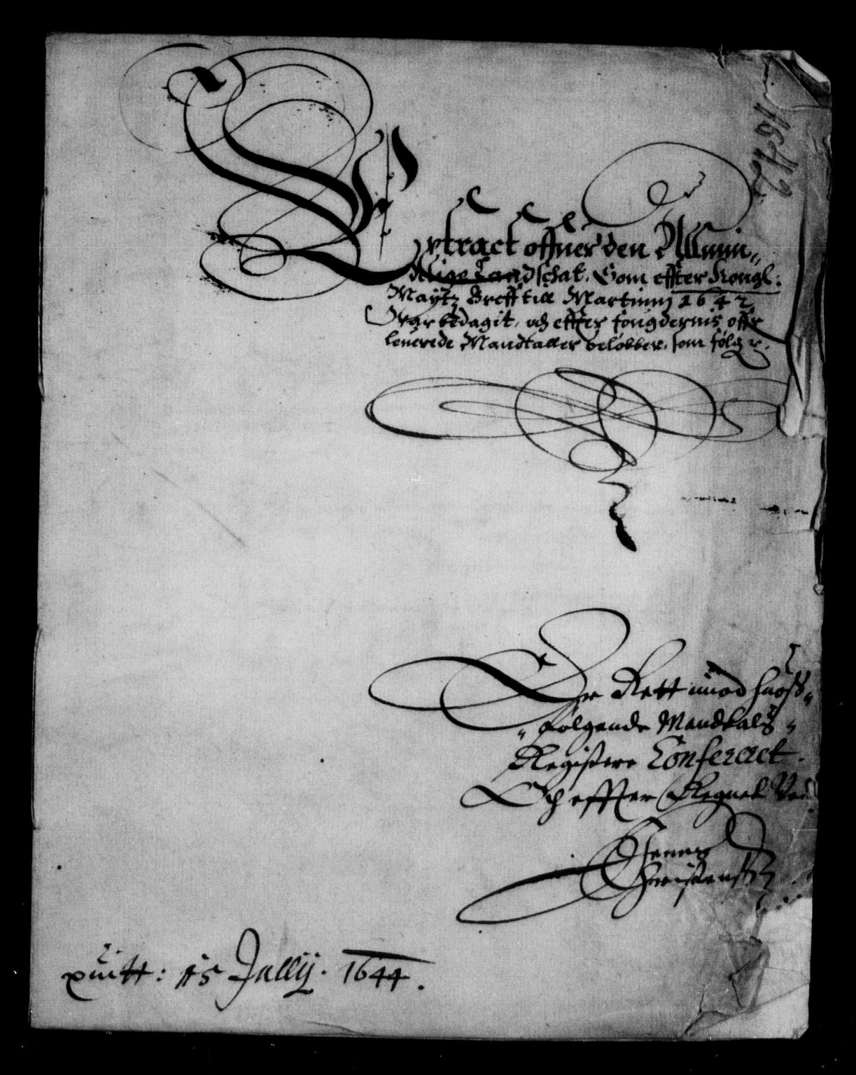 Rentekammeret inntil 1814, Reviderte regnskaper, Lensregnskaper, RA/EA-5023/R/Rb/Rbw/L0075: Trondheim len, 1640-1643