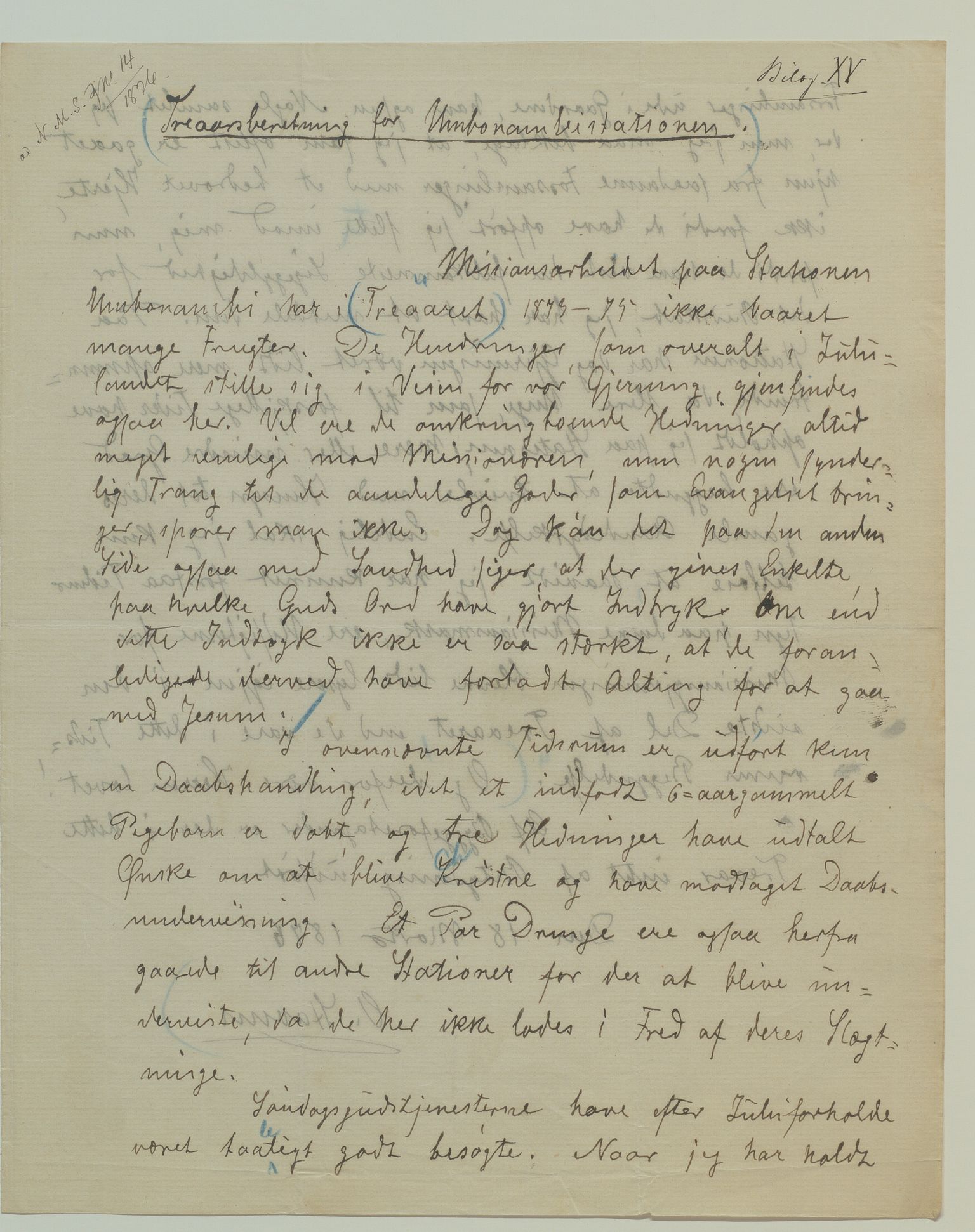 Det Norske Misjonsselskap - hovedadministrasjonen, VID/MA-A-1045/D/Da/Daa/L0035/0002: Konferansereferat og årsberetninger / Konferansereferat fra Sør-Afrika., 1876