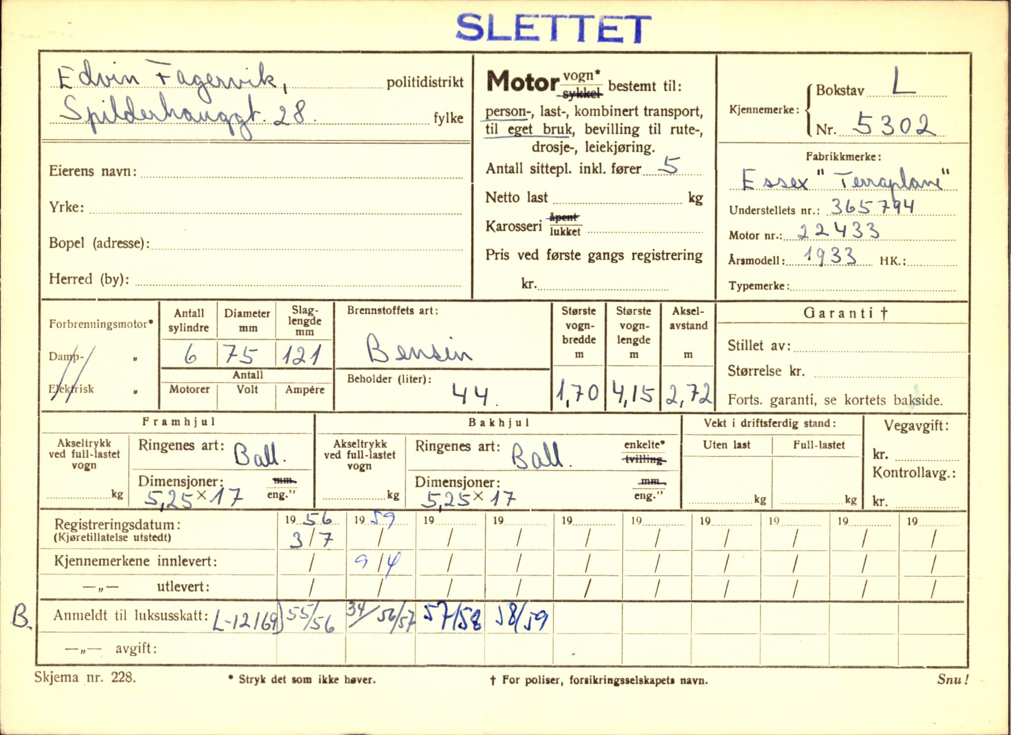 Stavanger trafikkstasjon, AV/SAST-A-101942/0/F/L0014: L-5080 - L-5499, 1930-1971, s. 1159