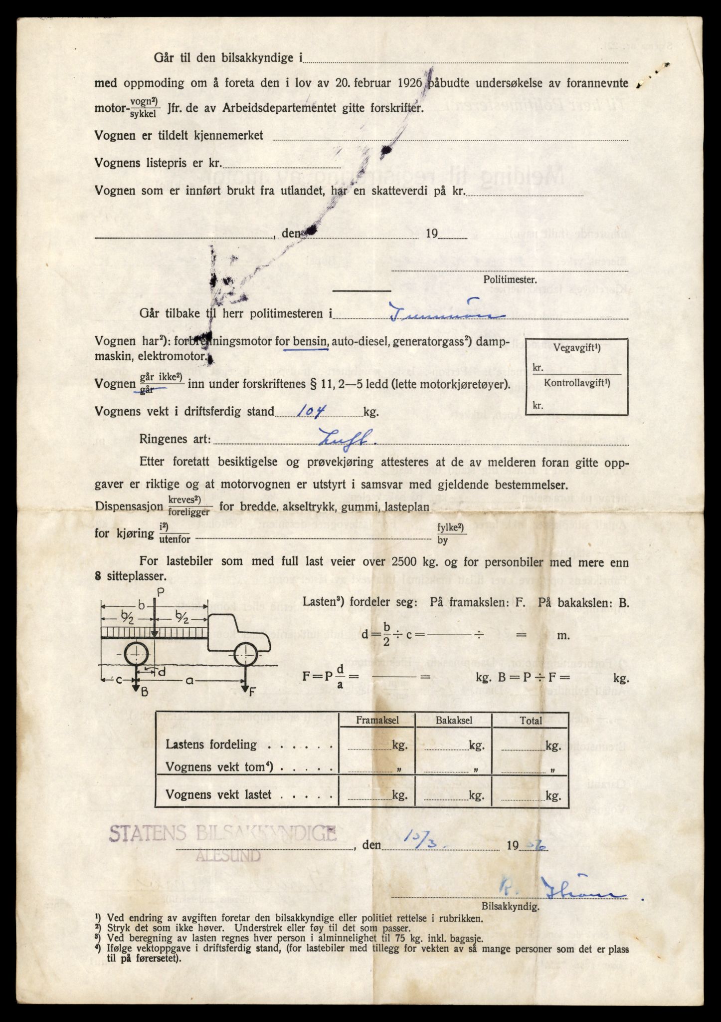 Møre og Romsdal vegkontor - Ålesund trafikkstasjon, AV/SAT-A-4099/F/Fe/L0039: Registreringskort for kjøretøy T 13361 - T 13530, 1927-1998, s. 1432