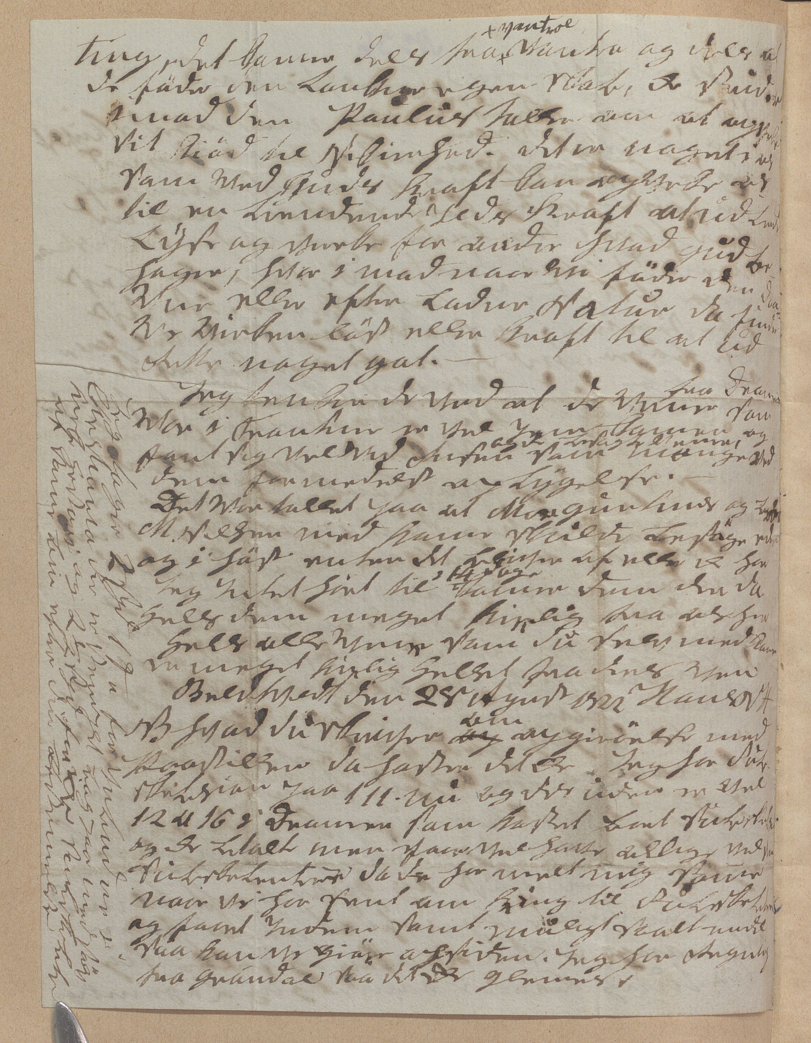 Heggtveitsamlingen, TMF/A-1007/H/L0050: Innbundne brev, Ms A, med innlagt registratur. , 1800-1850