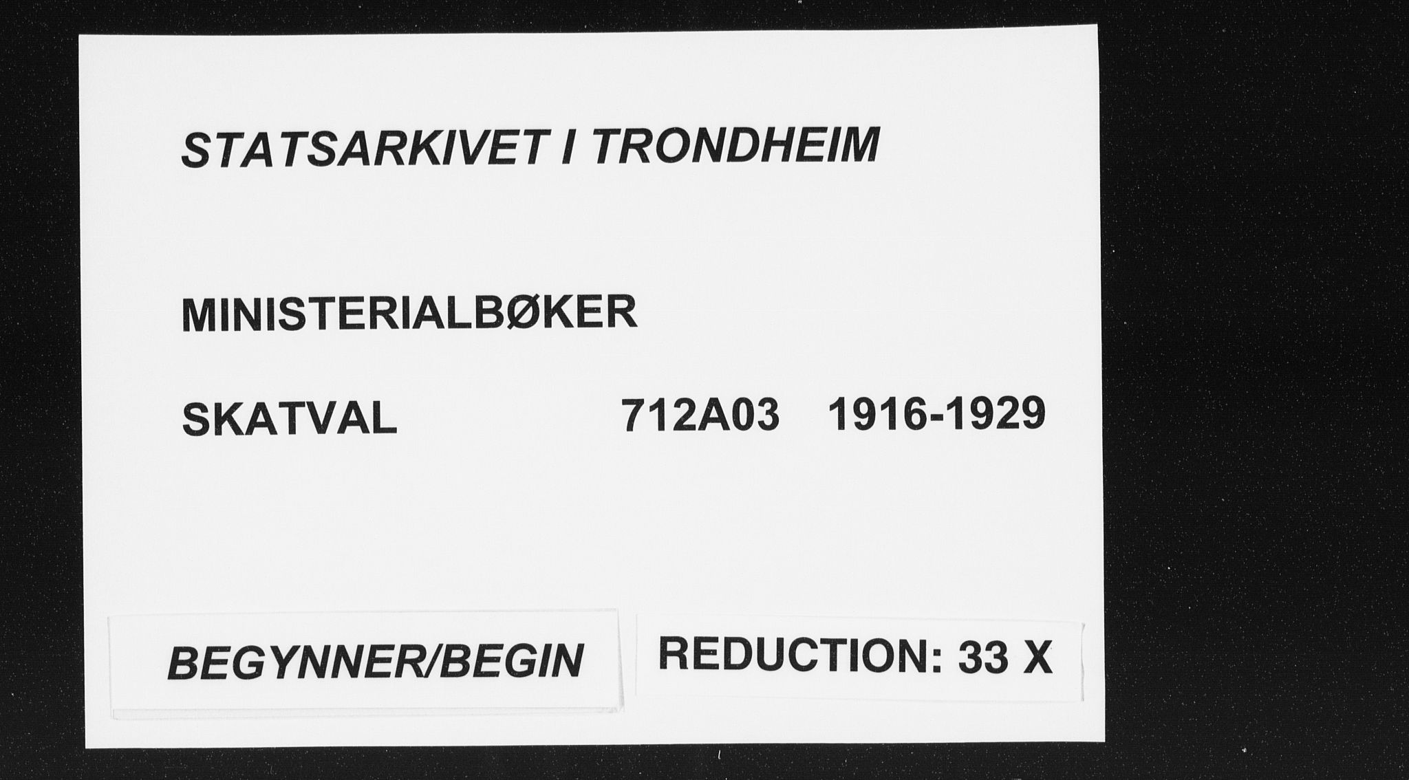 Ministerialprotokoller, klokkerbøker og fødselsregistre - Nord-Trøndelag, SAT/A-1458/712/L0102: Ministerialbok nr. 712A03, 1916-1929