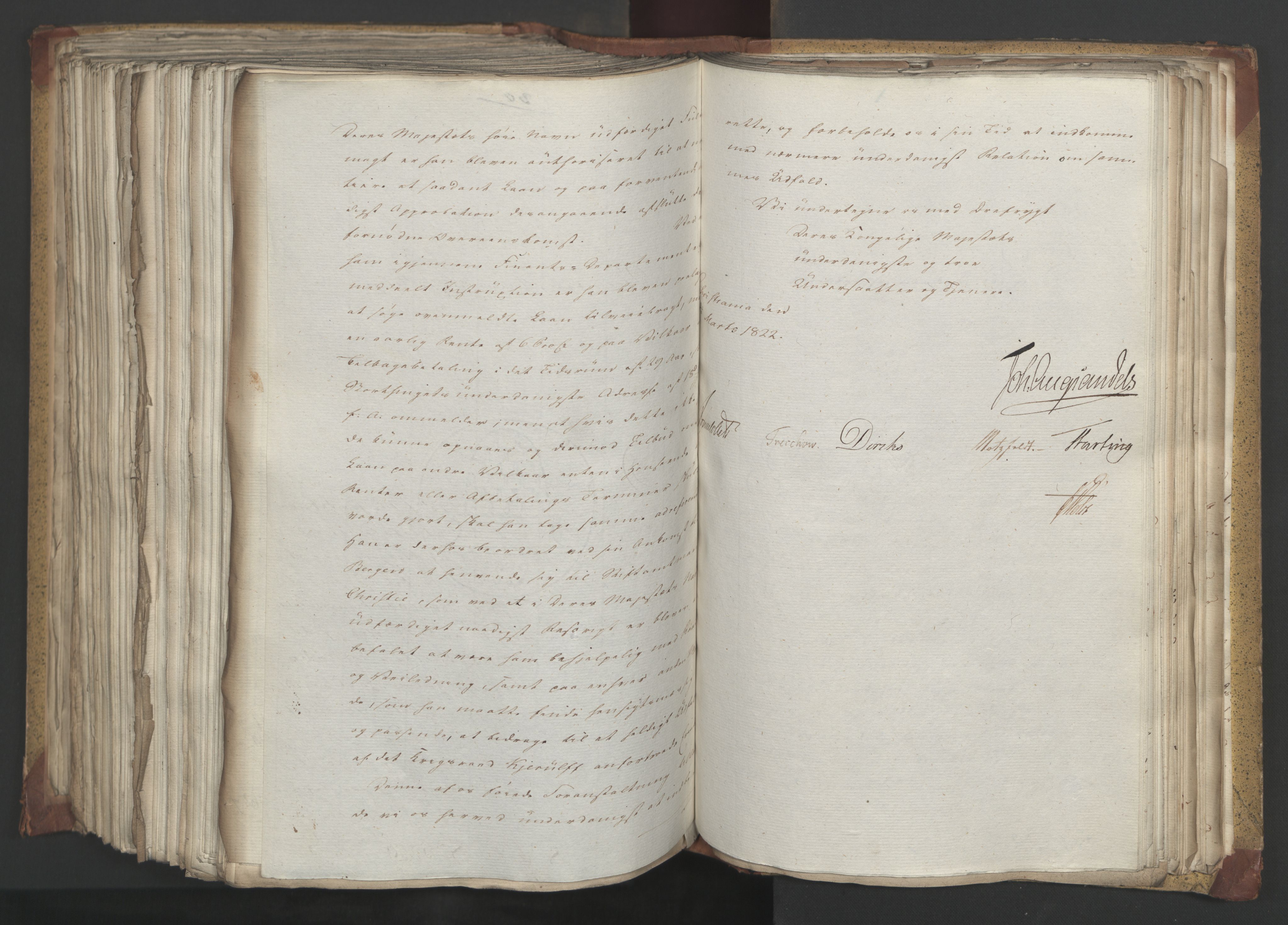 Statsrådsavdelingen i Stockholm, AV/RA-S-1003/D/Da/L0029: Regjeringsinnstillinger nr. 5587-5799, 1822, s. 408