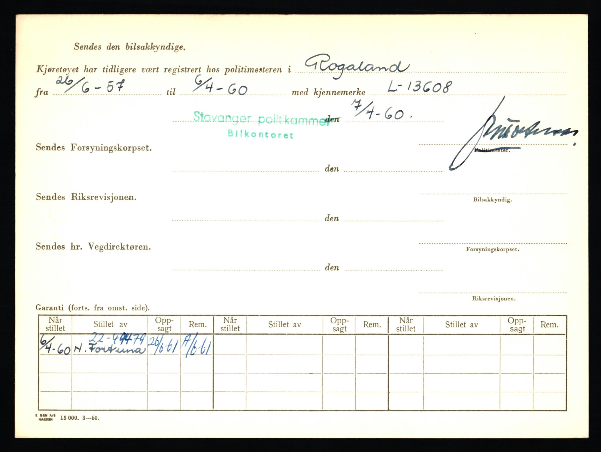 Stavanger trafikkstasjon, AV/SAST-A-101942/0/F/L0011: L-3700 - L-4199, 1930-1971, s. 160