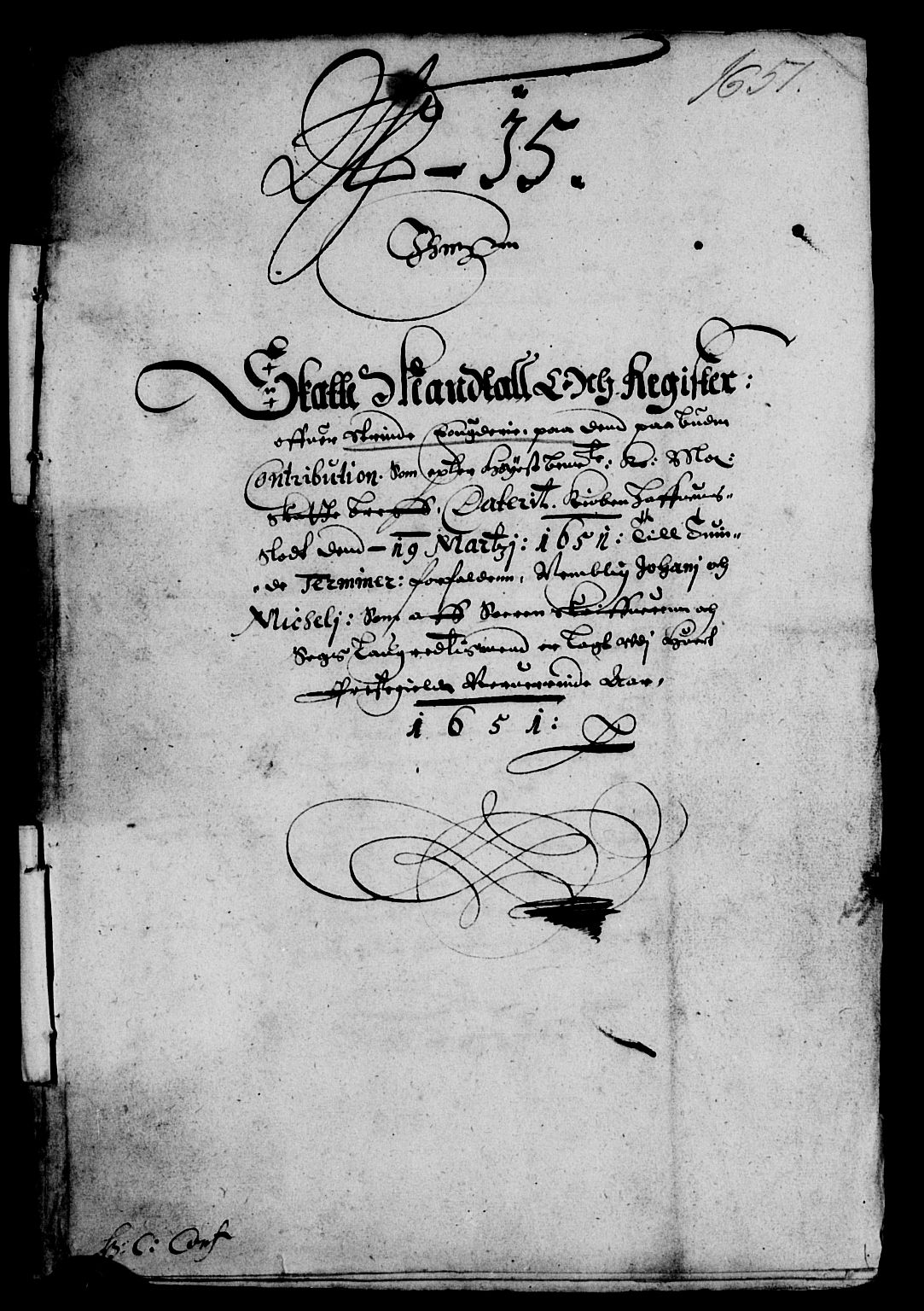 Rentekammeret inntil 1814, Reviderte regnskaper, Lensregnskaper, AV/RA-EA-5023/R/Rb/Rbw/L0106: Trondheim len, 1651-1652