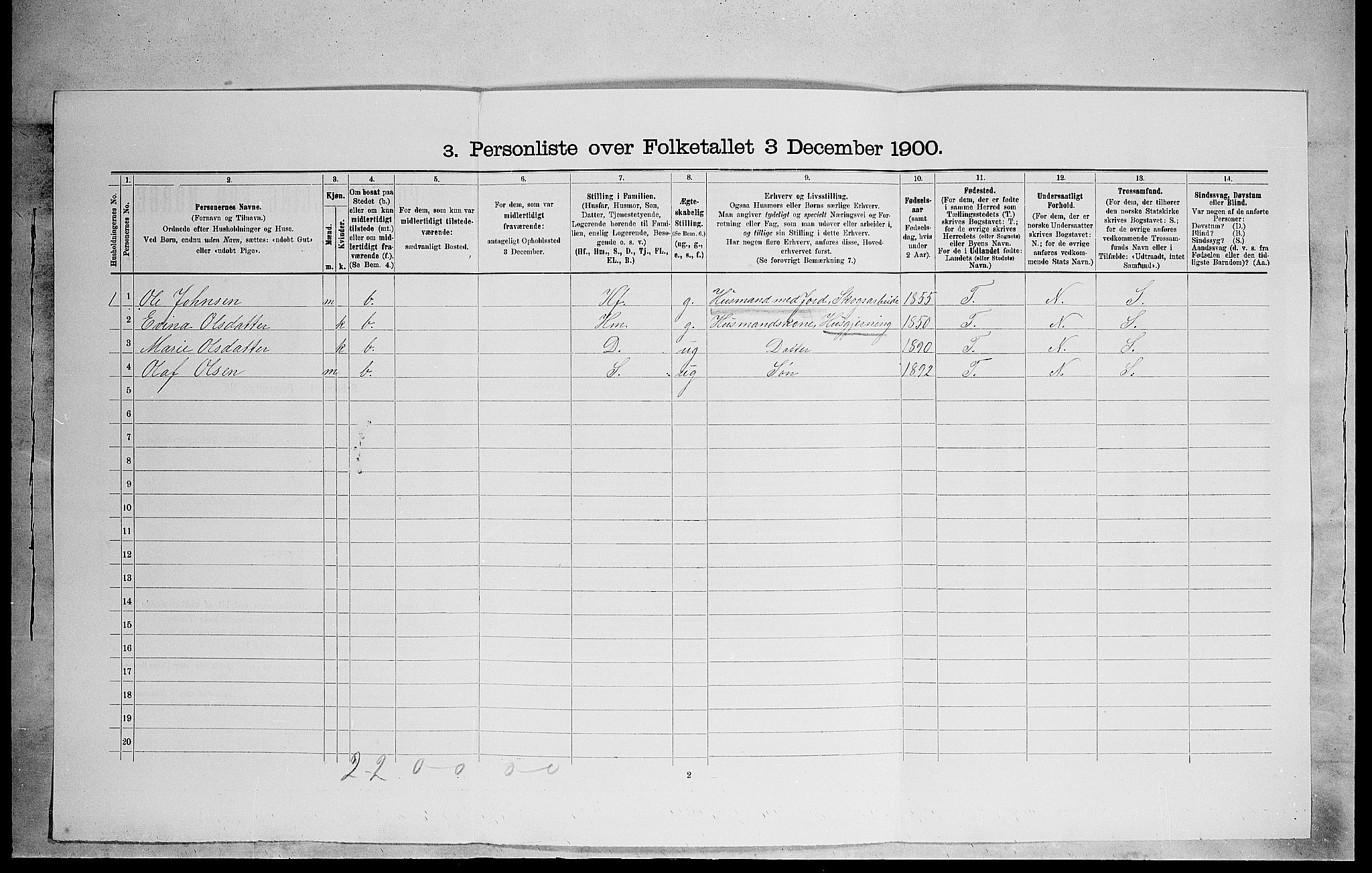 SAH, Folketelling 1900 for 0416 Romedal herred, 1900, s. 493