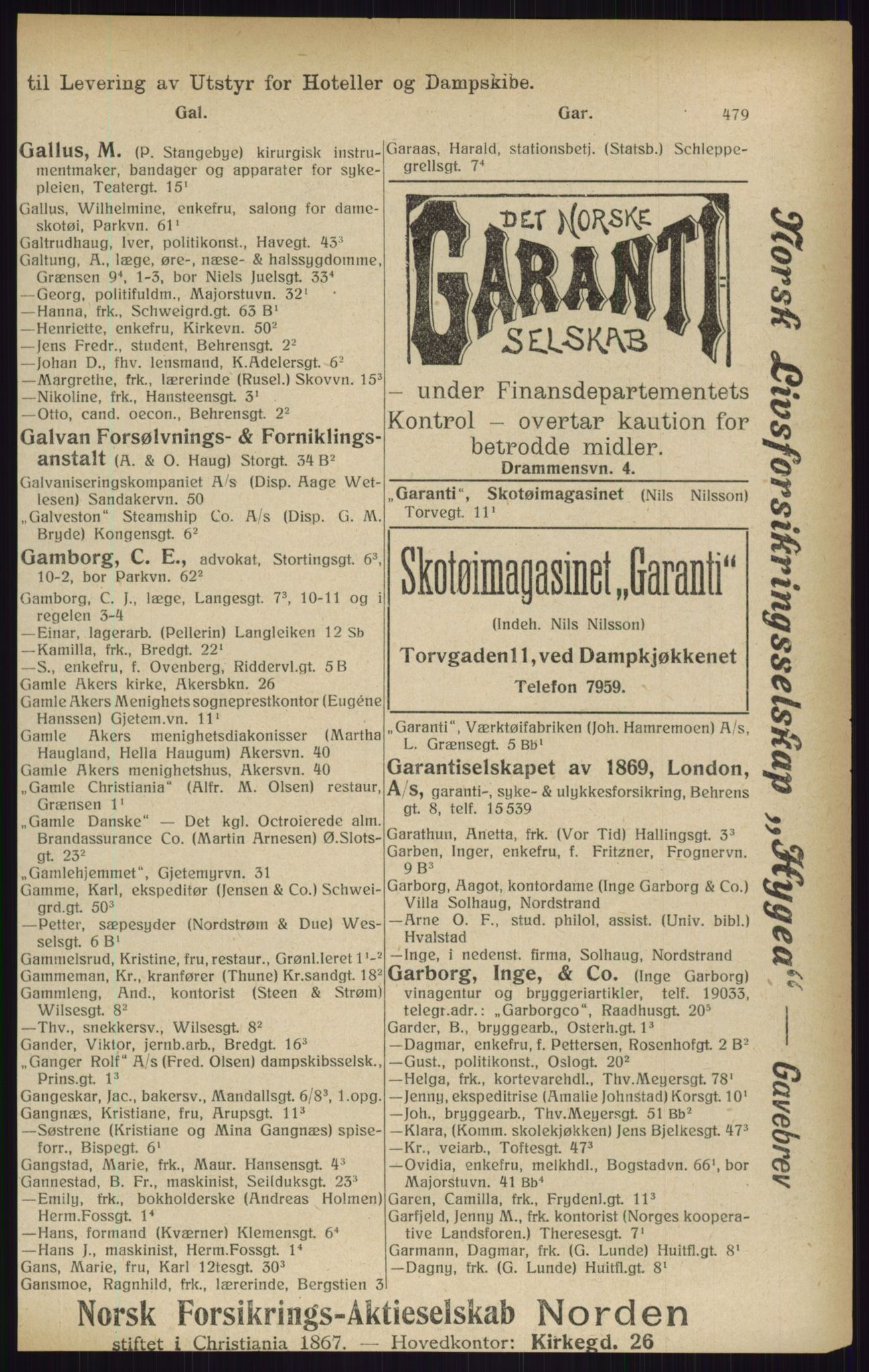 Kristiania/Oslo adressebok, PUBL/-, 1916, s. 479