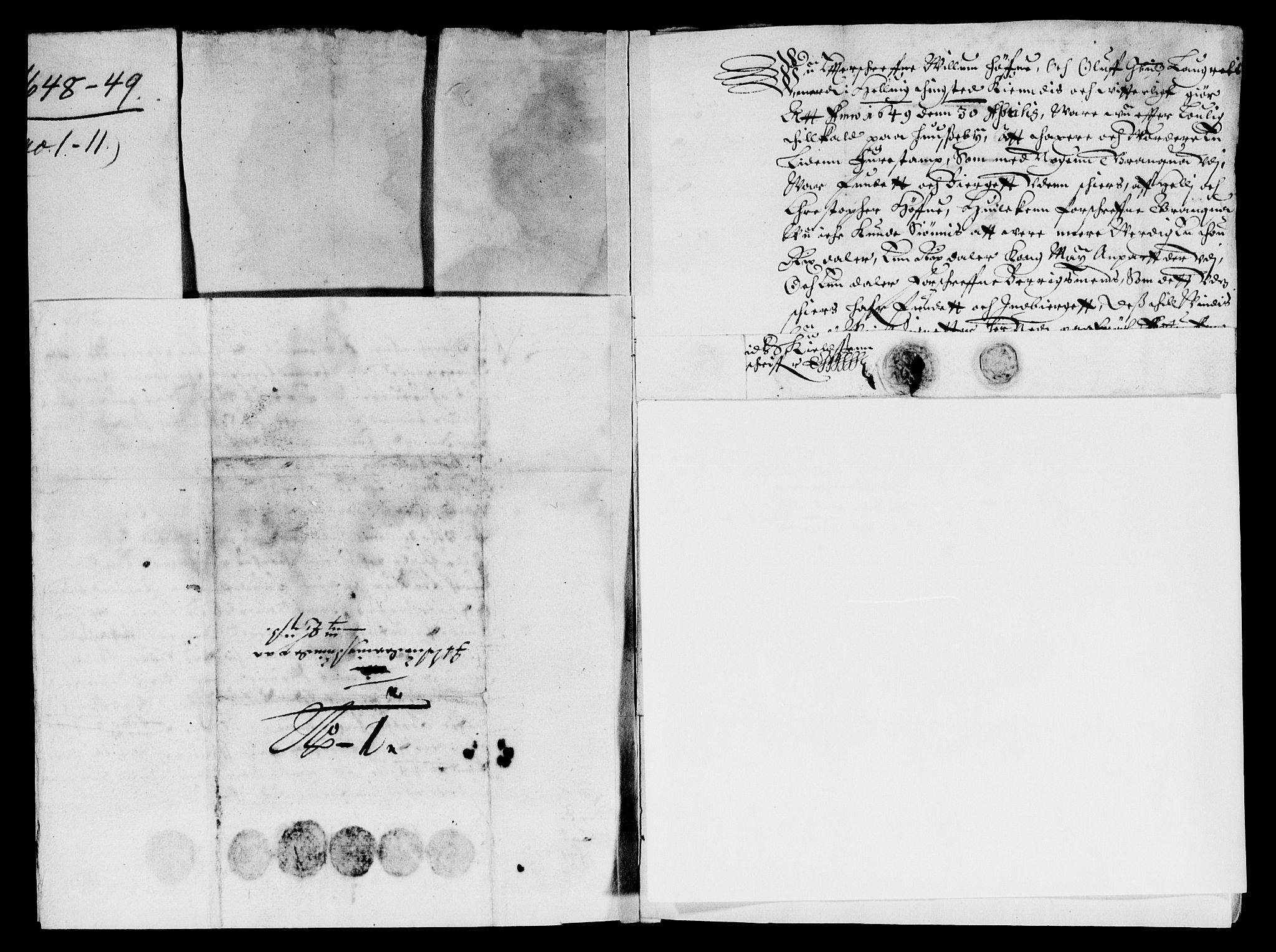 Rentekammeret inntil 1814, Reviderte regnskaper, Lensregnskaper, AV/RA-EA-5023/R/Rb/Rbr/L0017: Lista len, 1646-1649