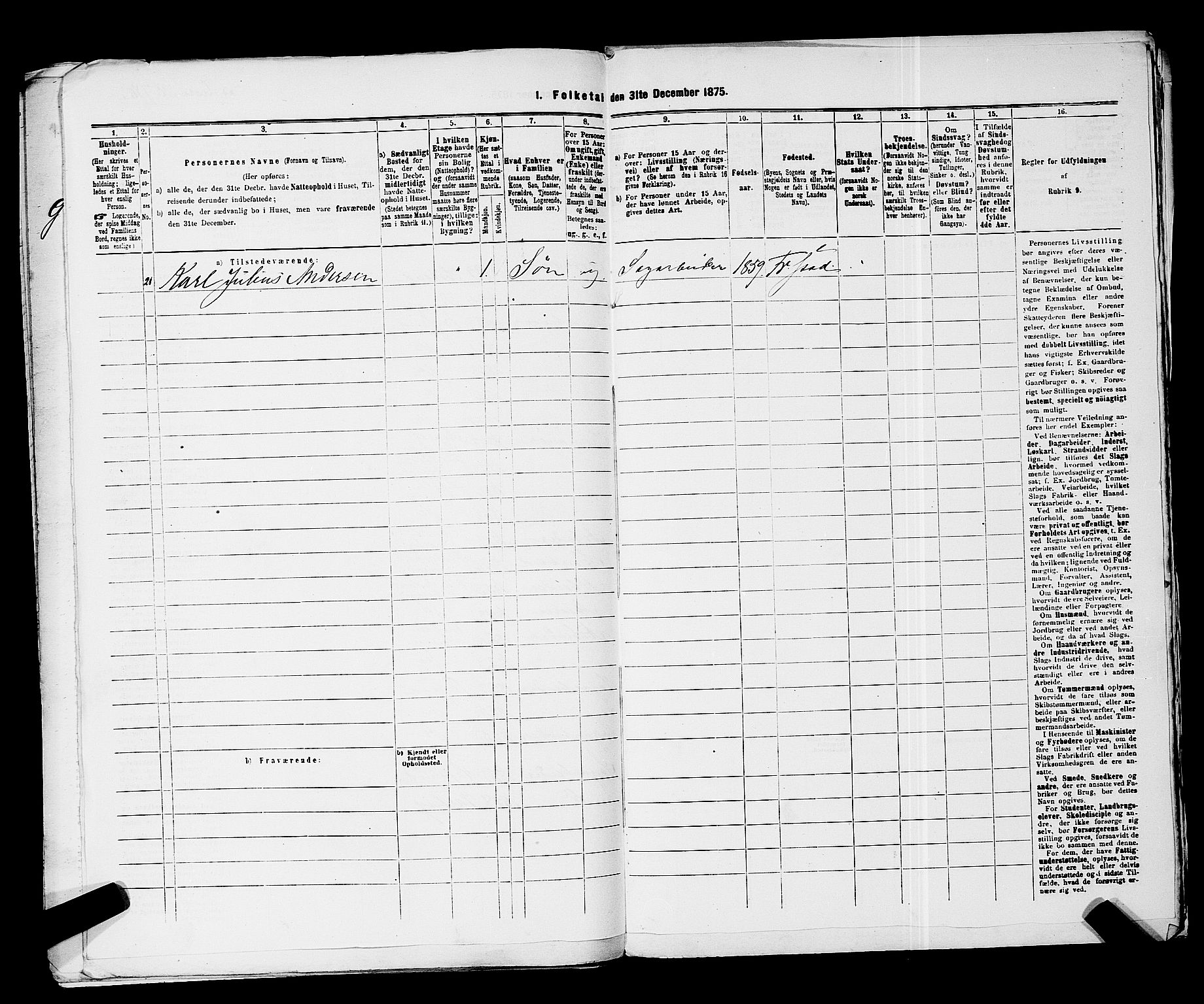 RA, Folketelling 1875 for 0103B Fredrikstad prestegjeld, Fredrikstad kjøpstad, 1875, s. 1692
