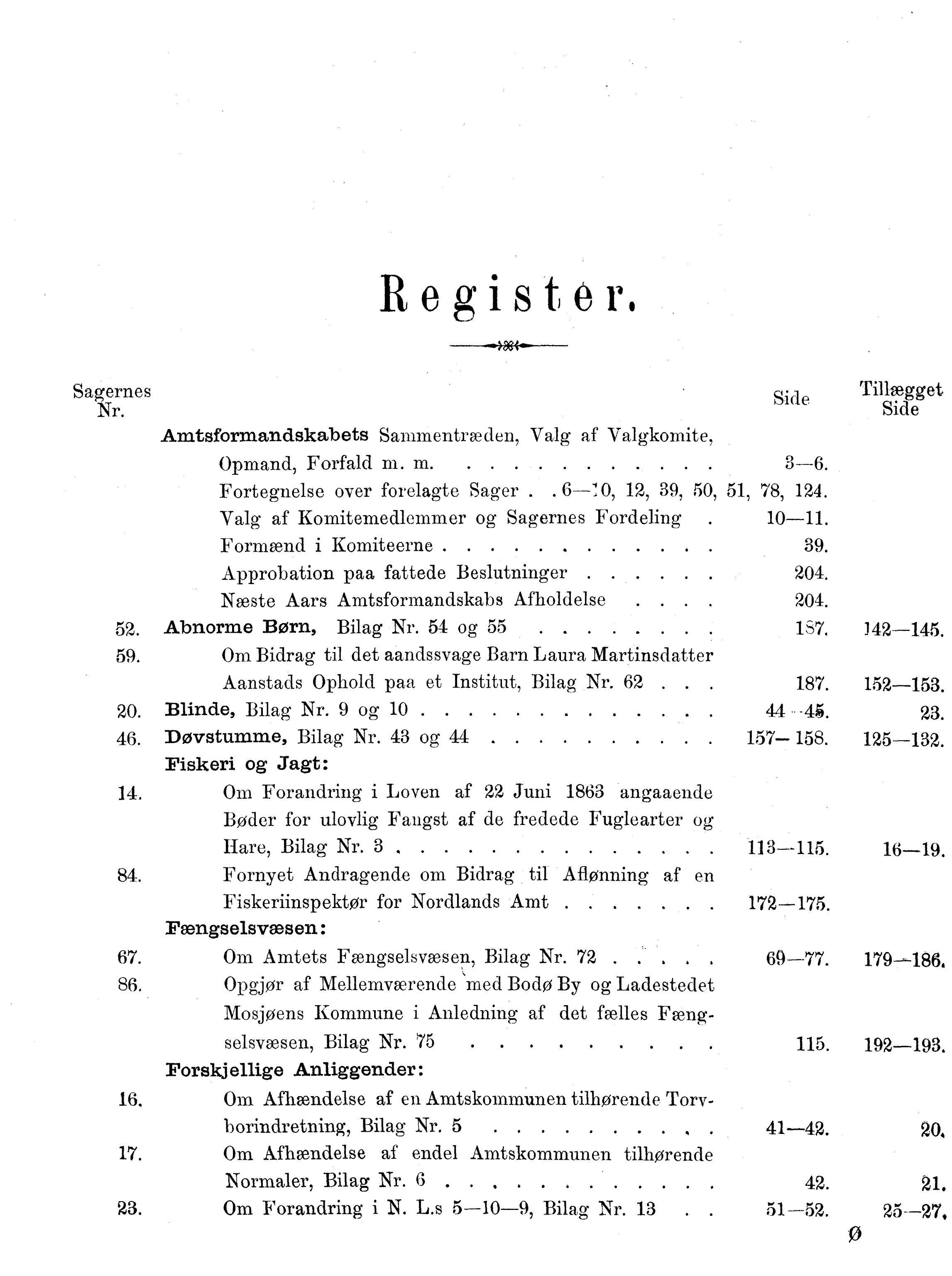 Nordland Fylkeskommune. Fylkestinget, AIN/NFK-17/176/A/Ac/L0014: Fylkestingsforhandlinger 1881-1885, 1881-1885