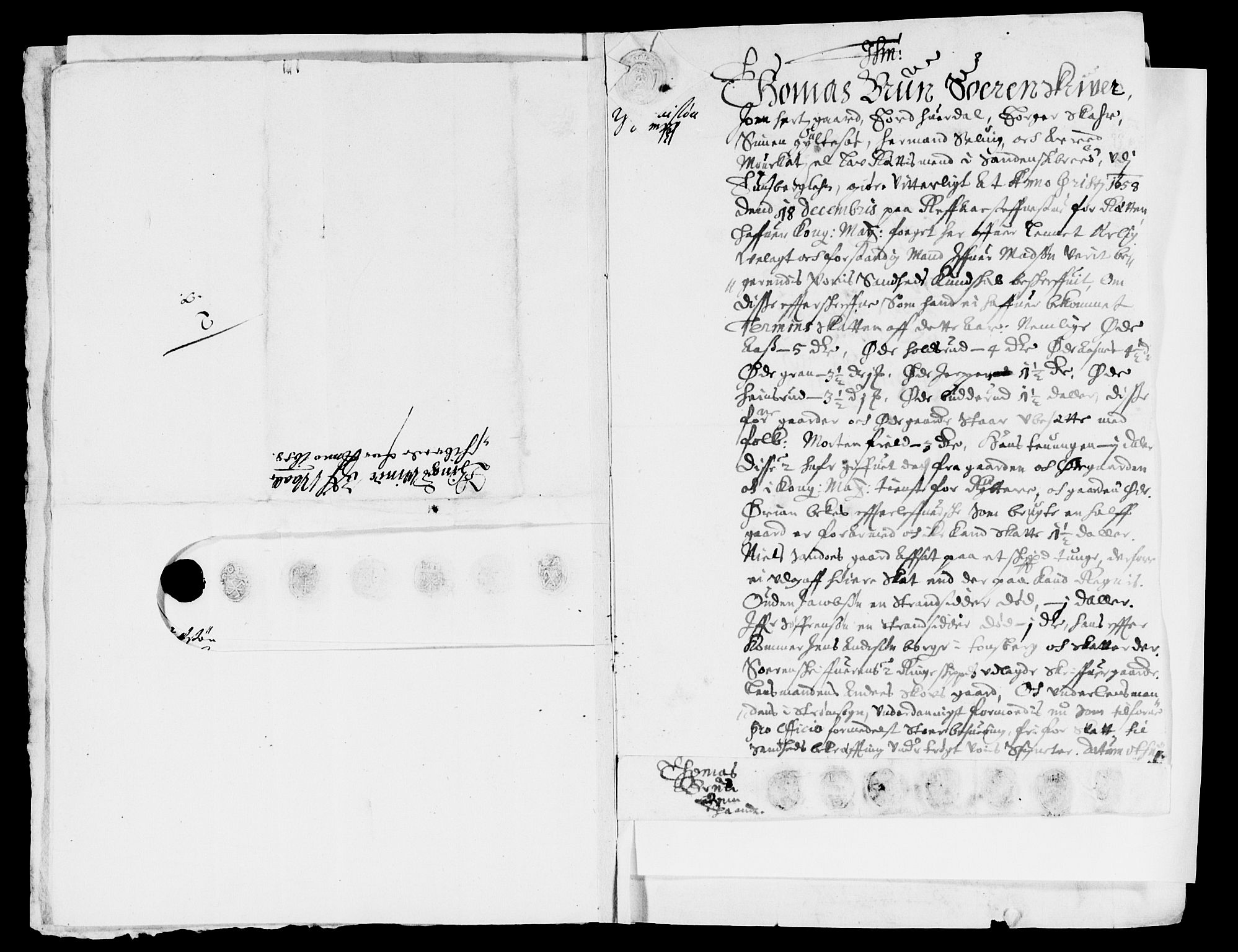 Rentekammeret inntil 1814, Reviderte regnskaper, Lensregnskaper, RA/EA-5023/R/Rb/Rbo/L0034: Tønsberg len, 1657-1659