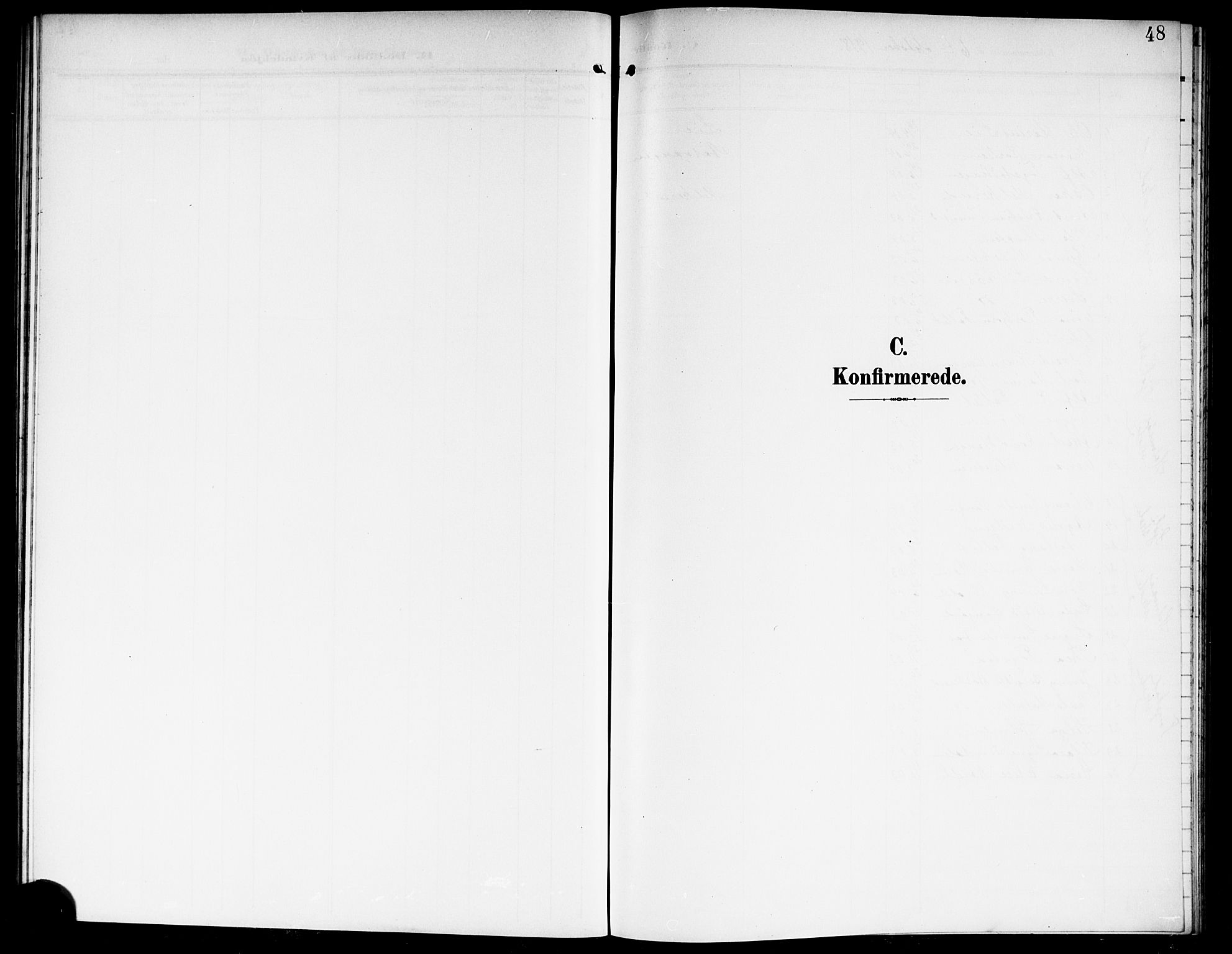 Nes prestekontor Kirkebøker, SAO/A-10410/G/Gd/L0001: Klokkerbok nr. IV 1, 1907-1922, s. 48
