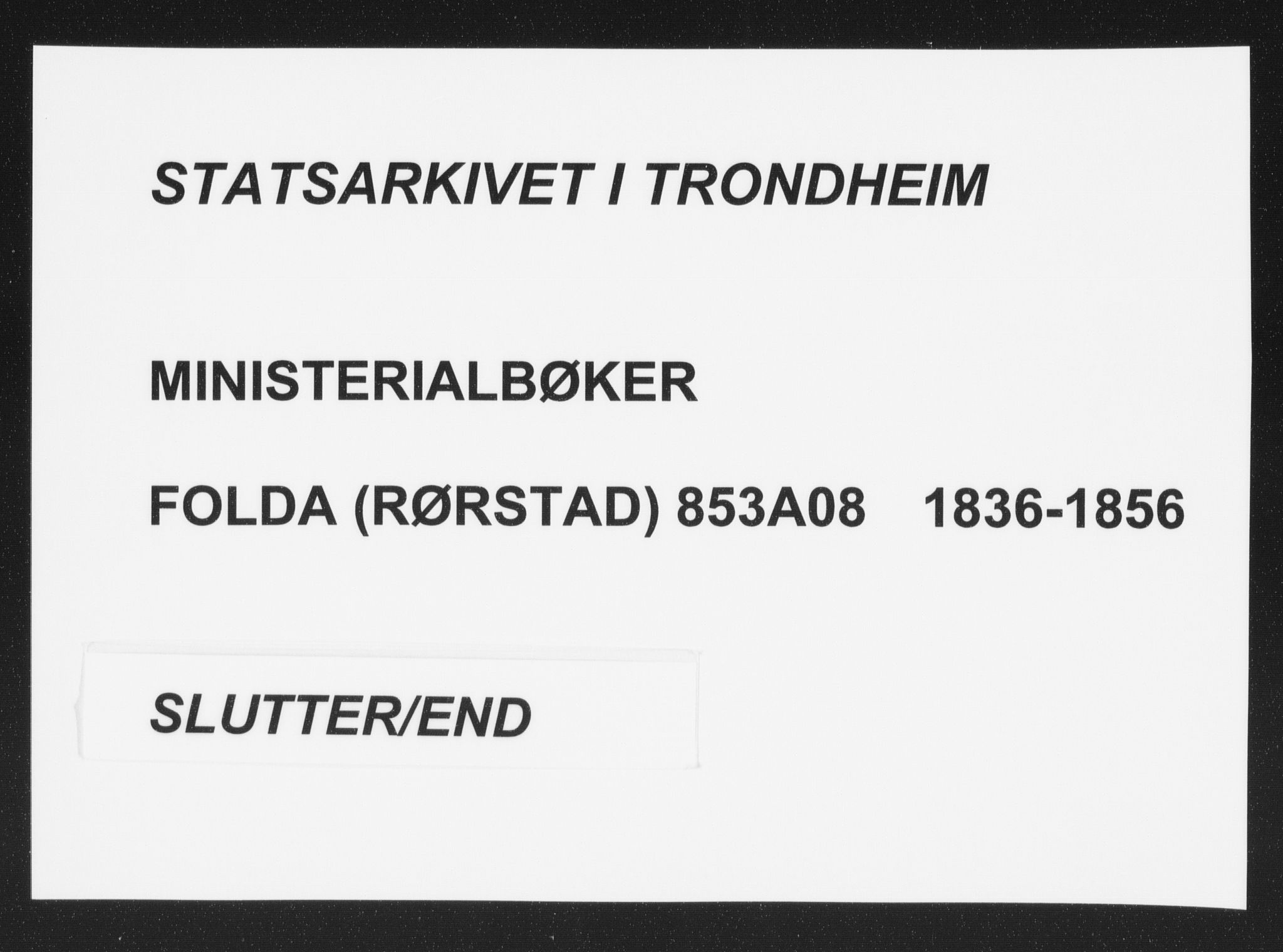 Ministerialprotokoller, klokkerbøker og fødselsregistre - Nordland, AV/SAT-A-1459/853/L0769: Ministerialbok nr. 853A08, 1836-1856