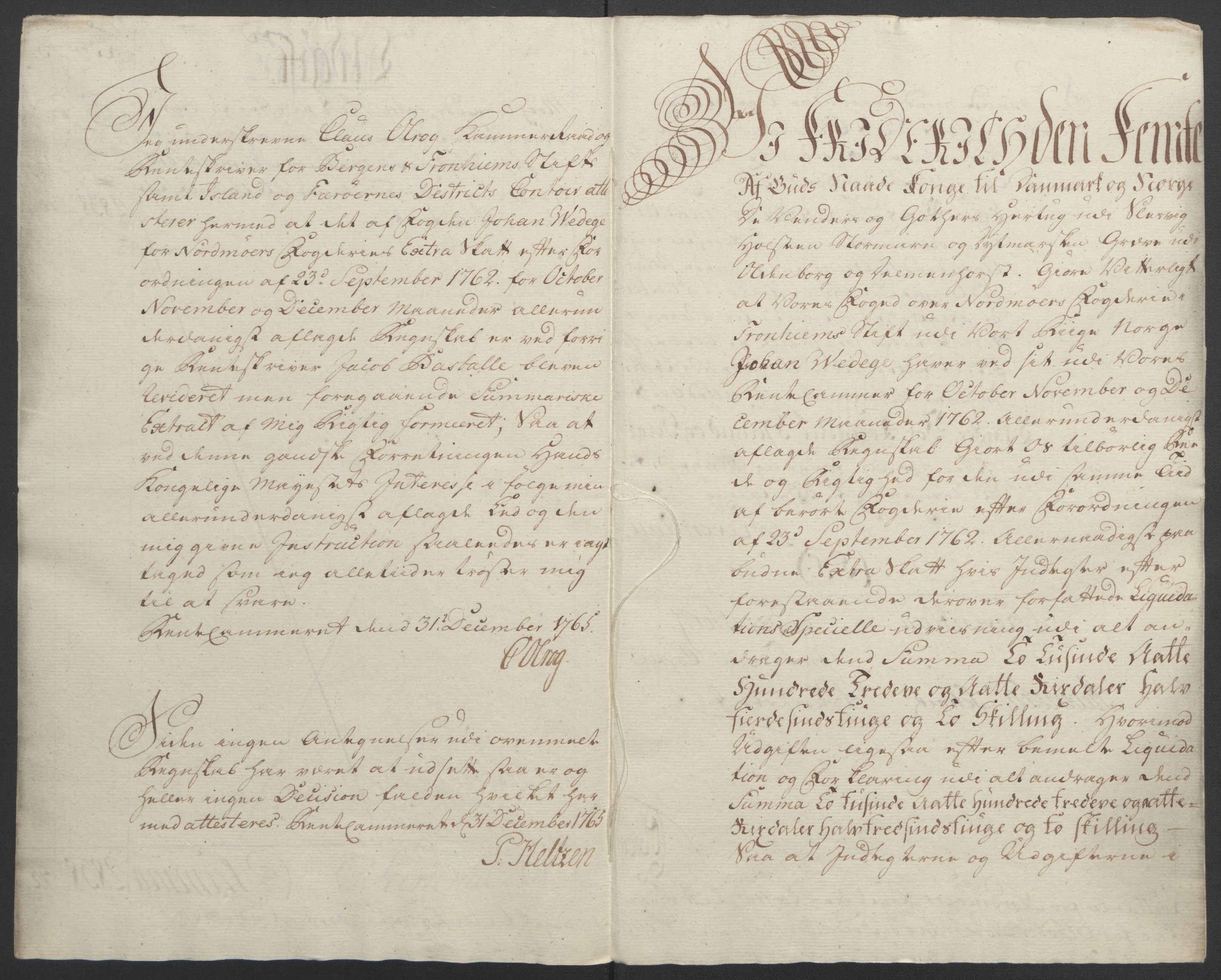 Rentekammeret inntil 1814, Reviderte regnskaper, Fogderegnskap, RA/EA-4092/R56/L3841: Ekstraskatten Nordmøre, 1762-1763, s. 10