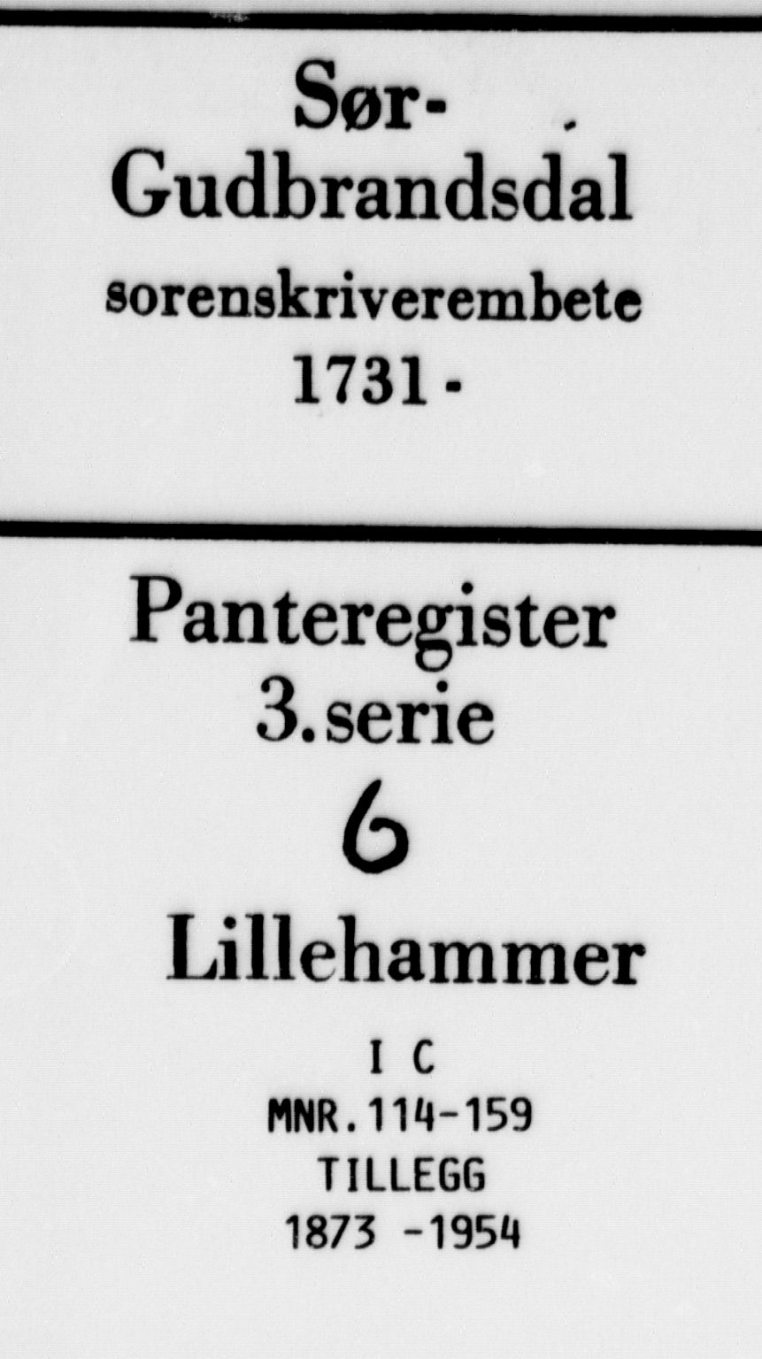 Sør-Gudbrandsdal tingrett, SAH/TING-004/H/Ha/Haf/L0006C: Panteregister nr. 3.6C, 1873-1954