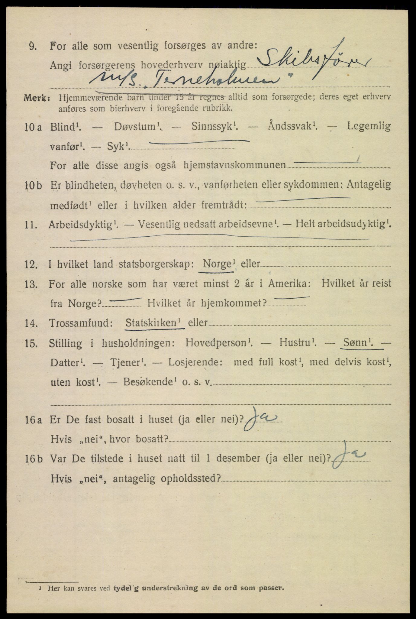 SAK, Folketelling 1920 for 0903 Arendal kjøpstad, 1920, s. 27083
