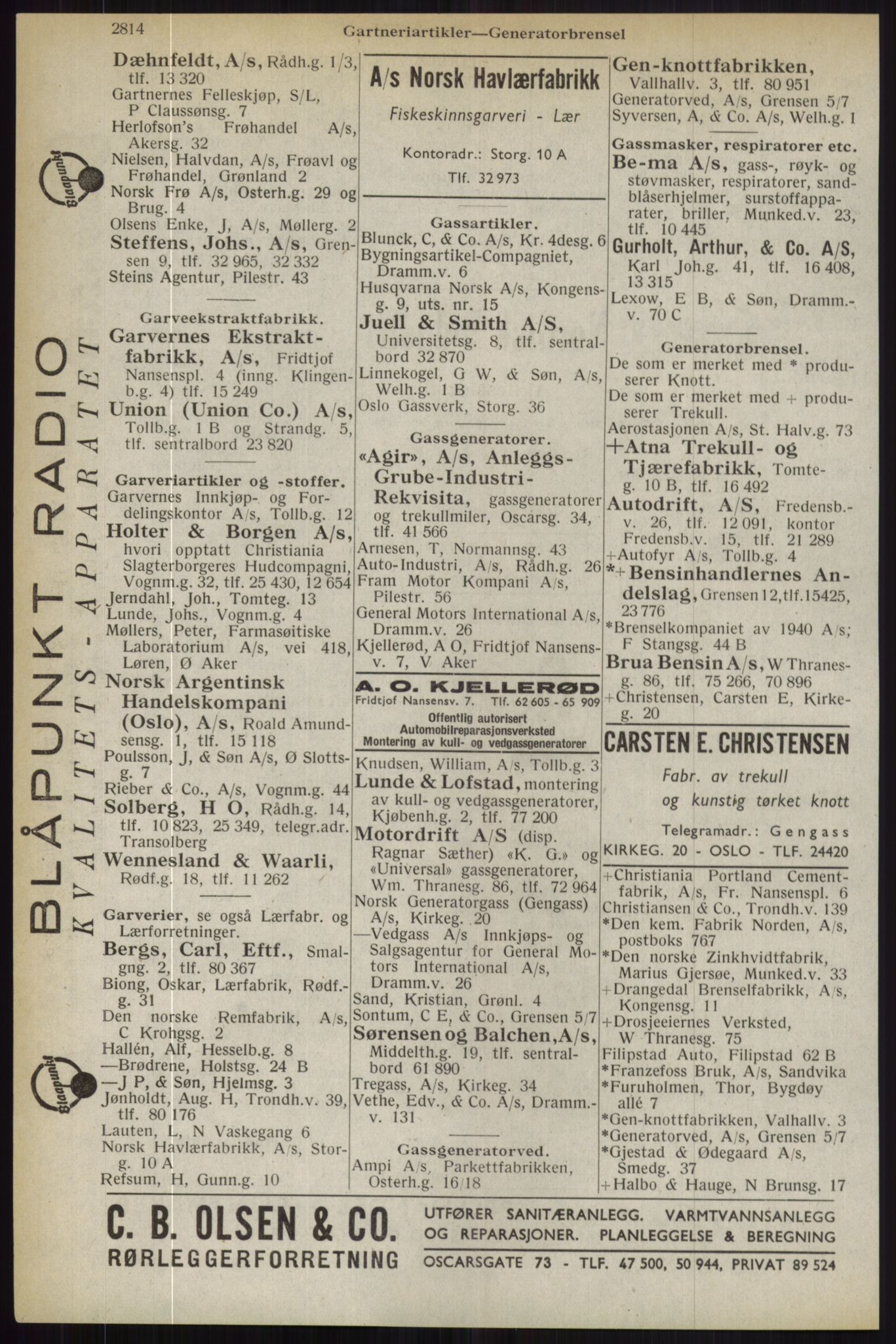 Kristiania/Oslo adressebok, PUBL/-, 1944, s. 2814